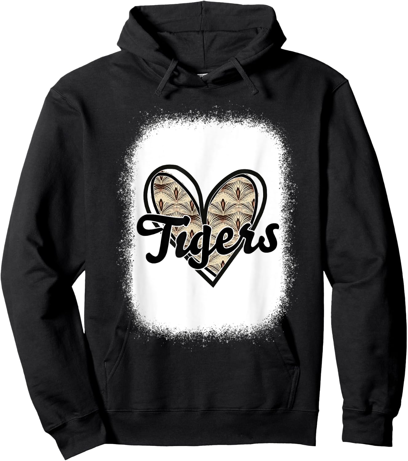 Football Tigers School Sports Fan Team Spirit Hoodie - Hoodie | Black