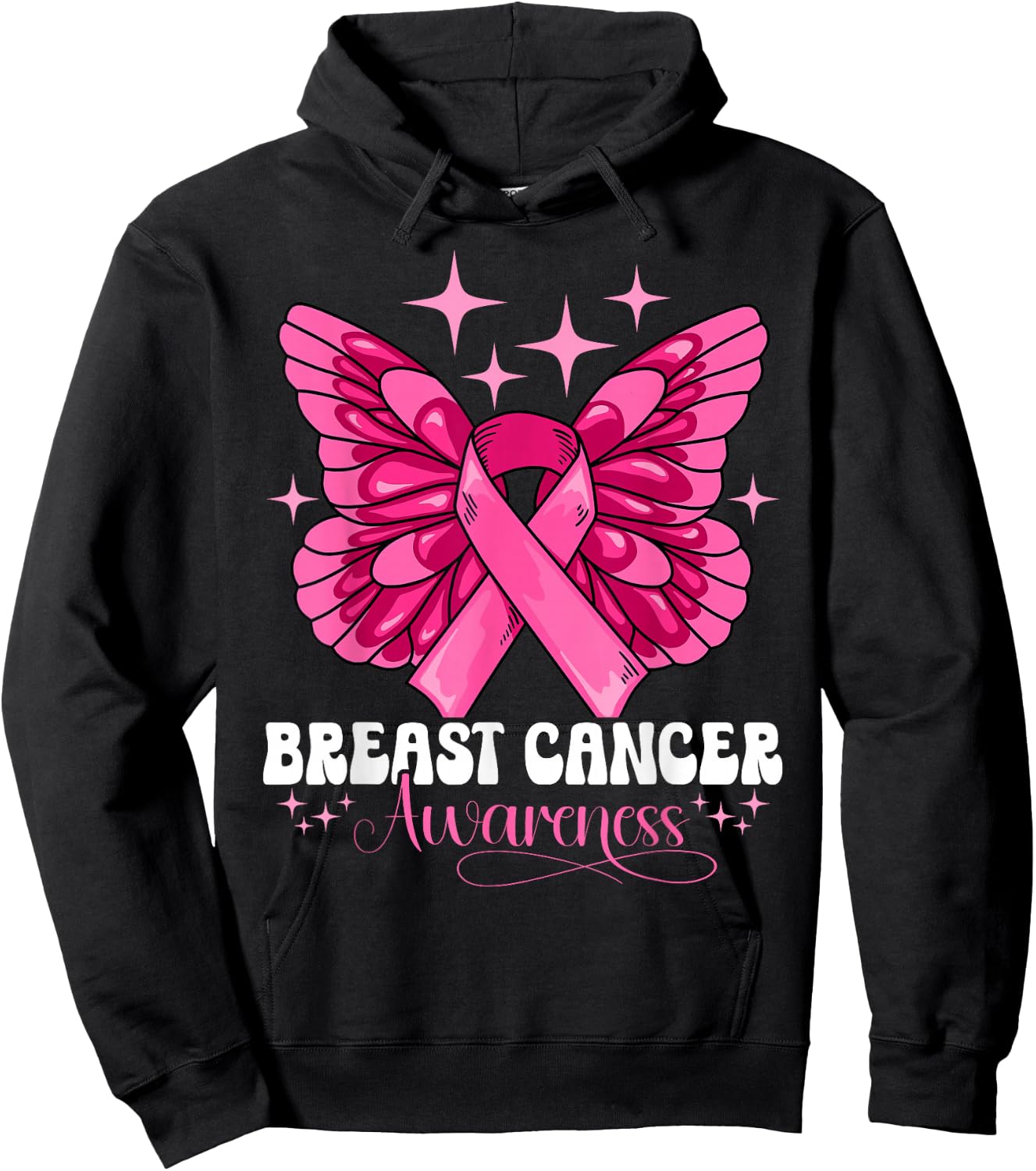 Breast Cancer Awareness Hoodie - Hoodie | Black