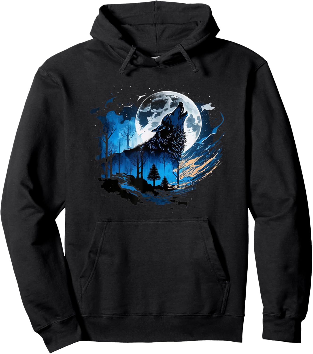 Wolf And Wolves Men Women Kids Hoodie - Hoodie | Black