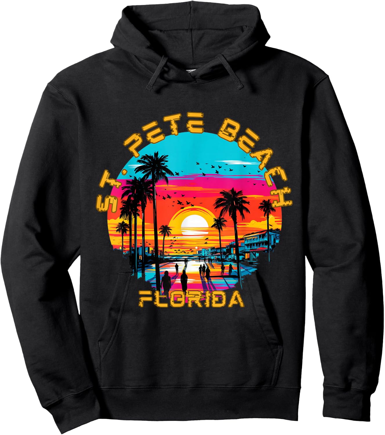 St. Pete Beach Florida Hoodie - Hoodie | Black