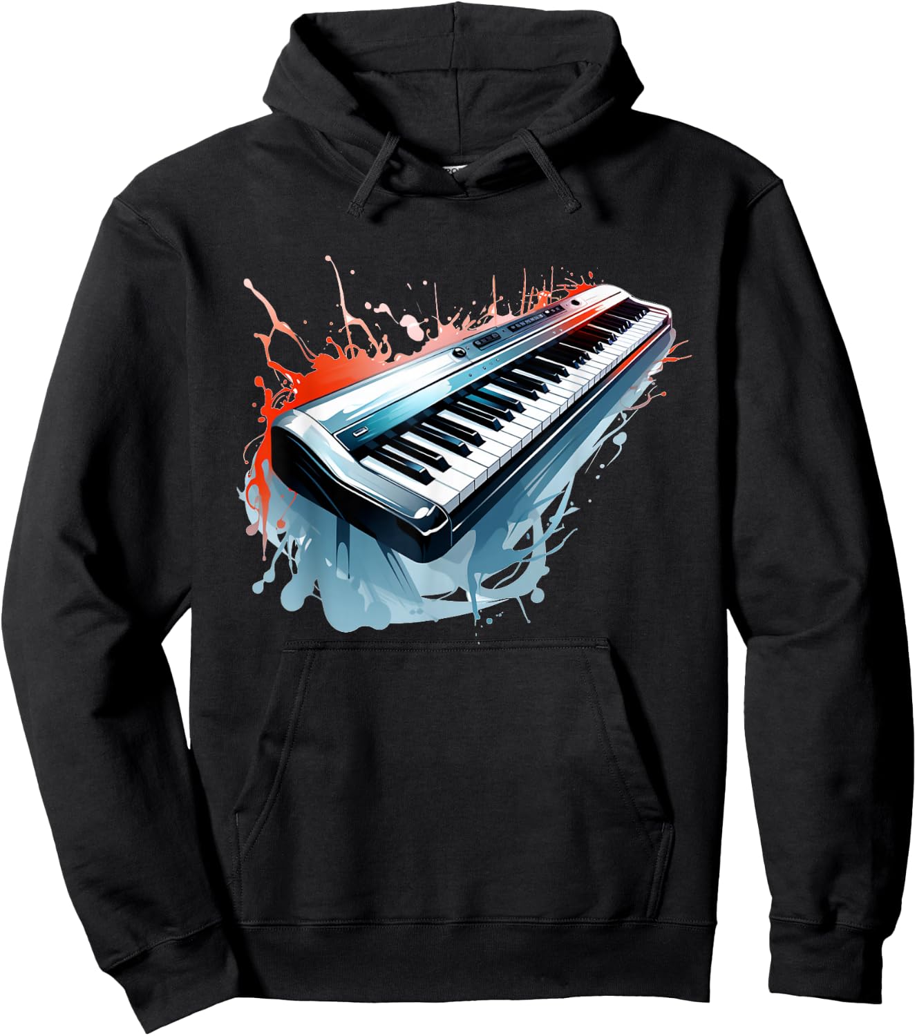 Music Keyboard Costume for Boys and Girls Hoodie - Hoodie | Black
