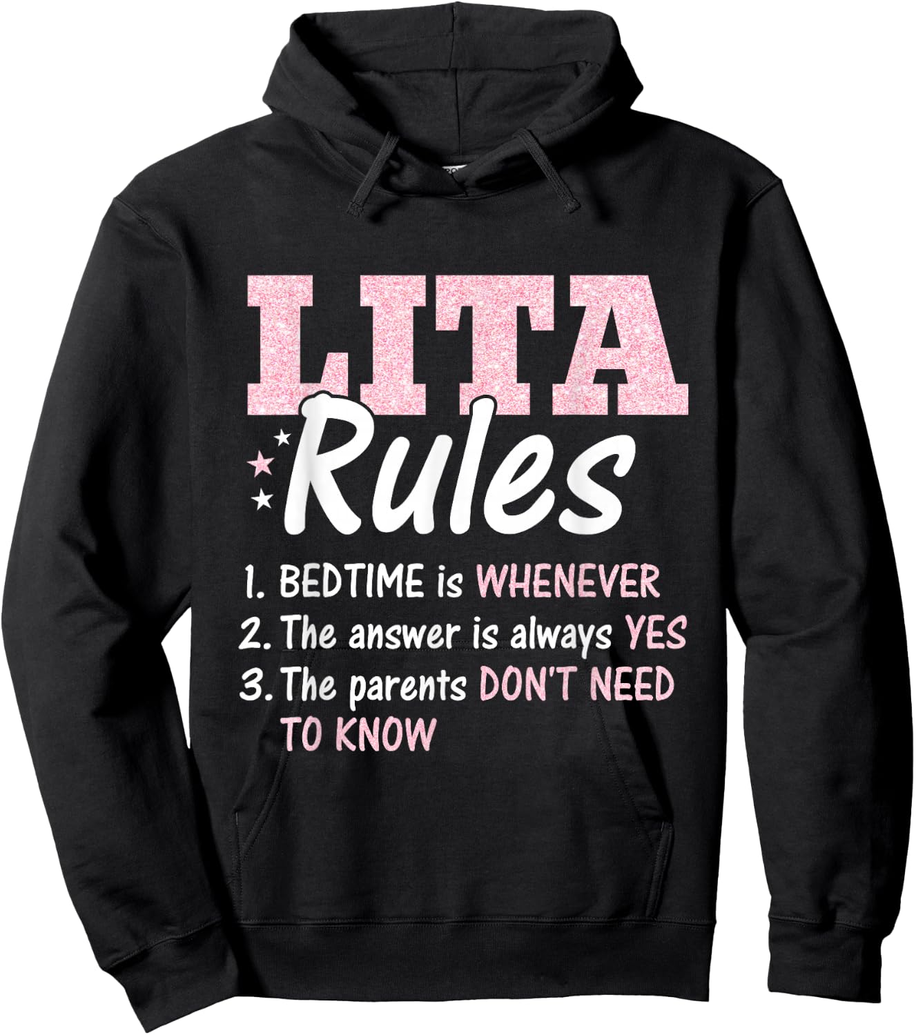 The Lita Rules Grandma Definition Hoodie - Hoodie | Black