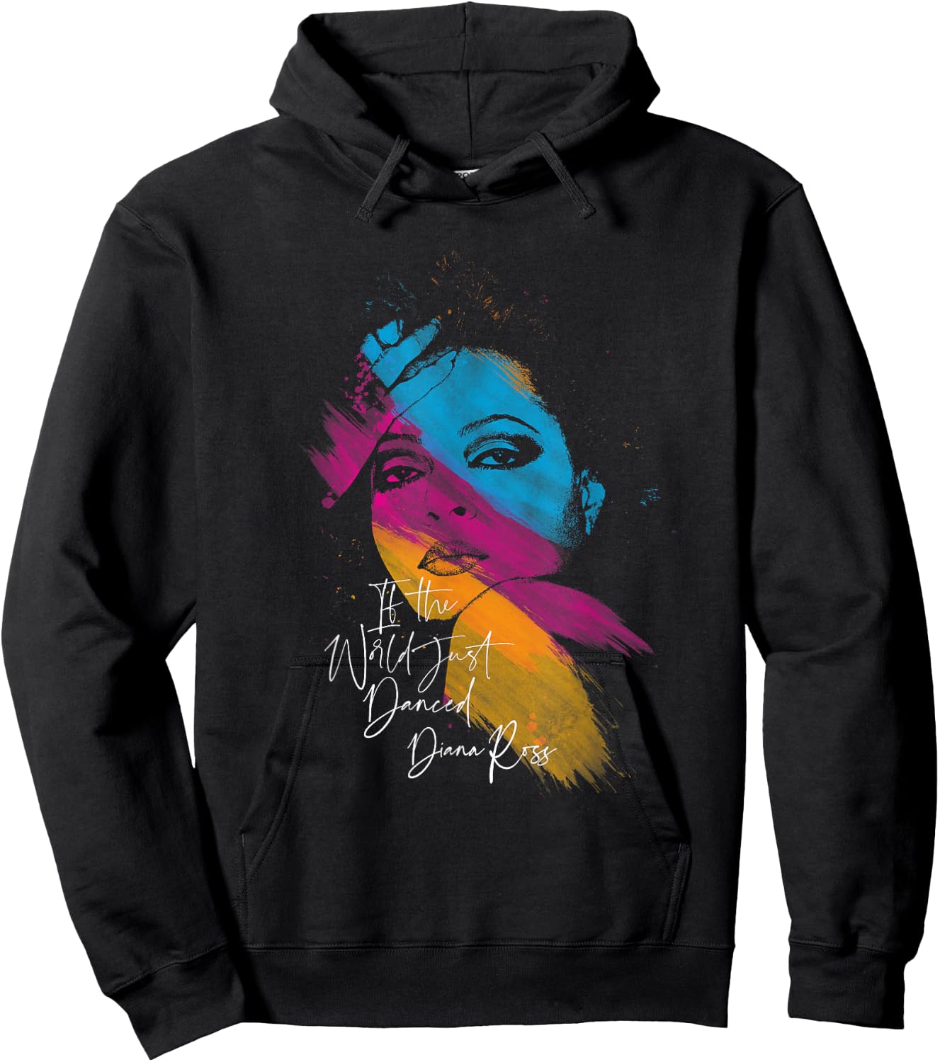 Diana Ross - Paint Strokes Hoodie - Hoodie | Black