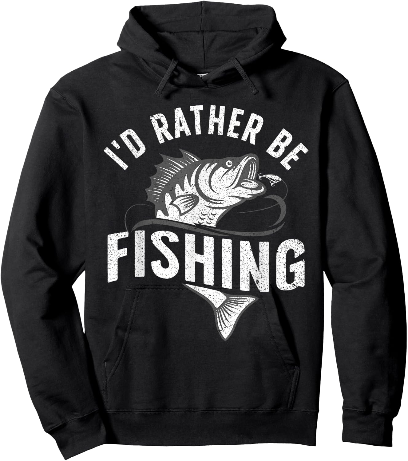 Funny Fishing Novelty Design Women Kids Fish Lovers Small Hoodie - Hoodie | Black