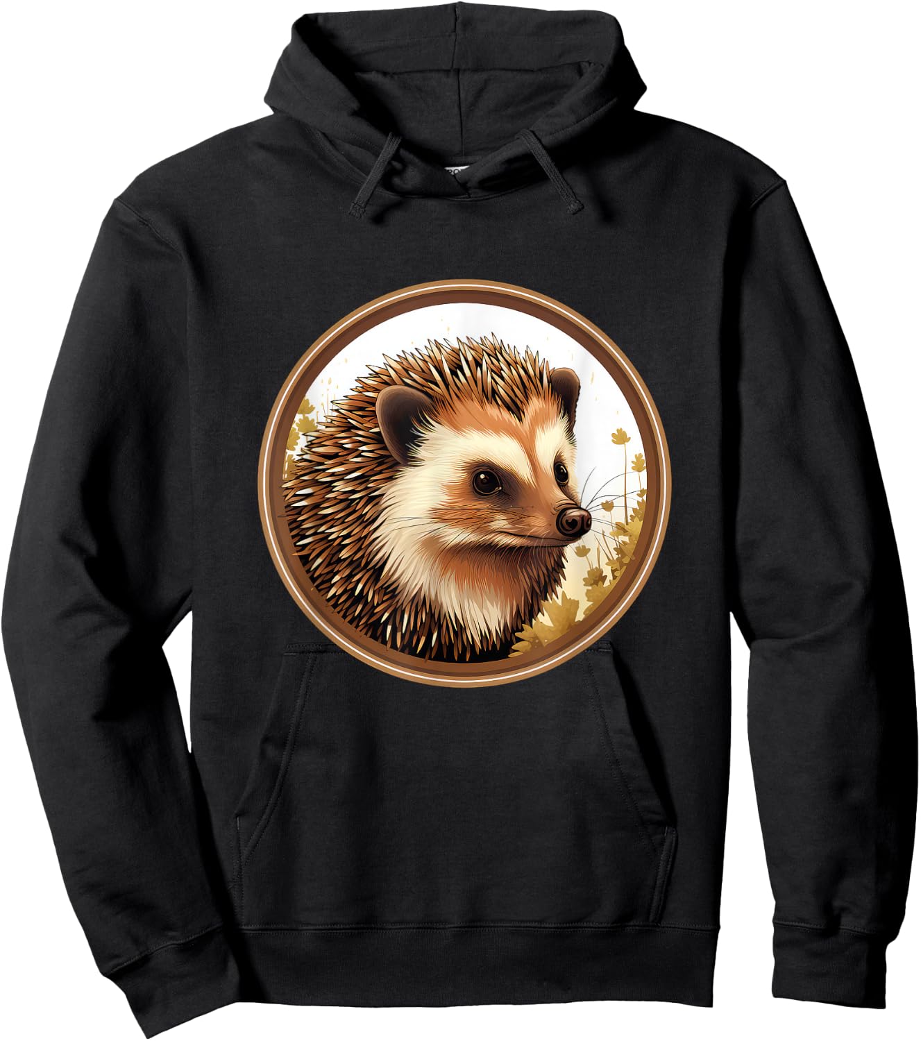 Cute Hedgehog Hoodie - Hoodie | Black