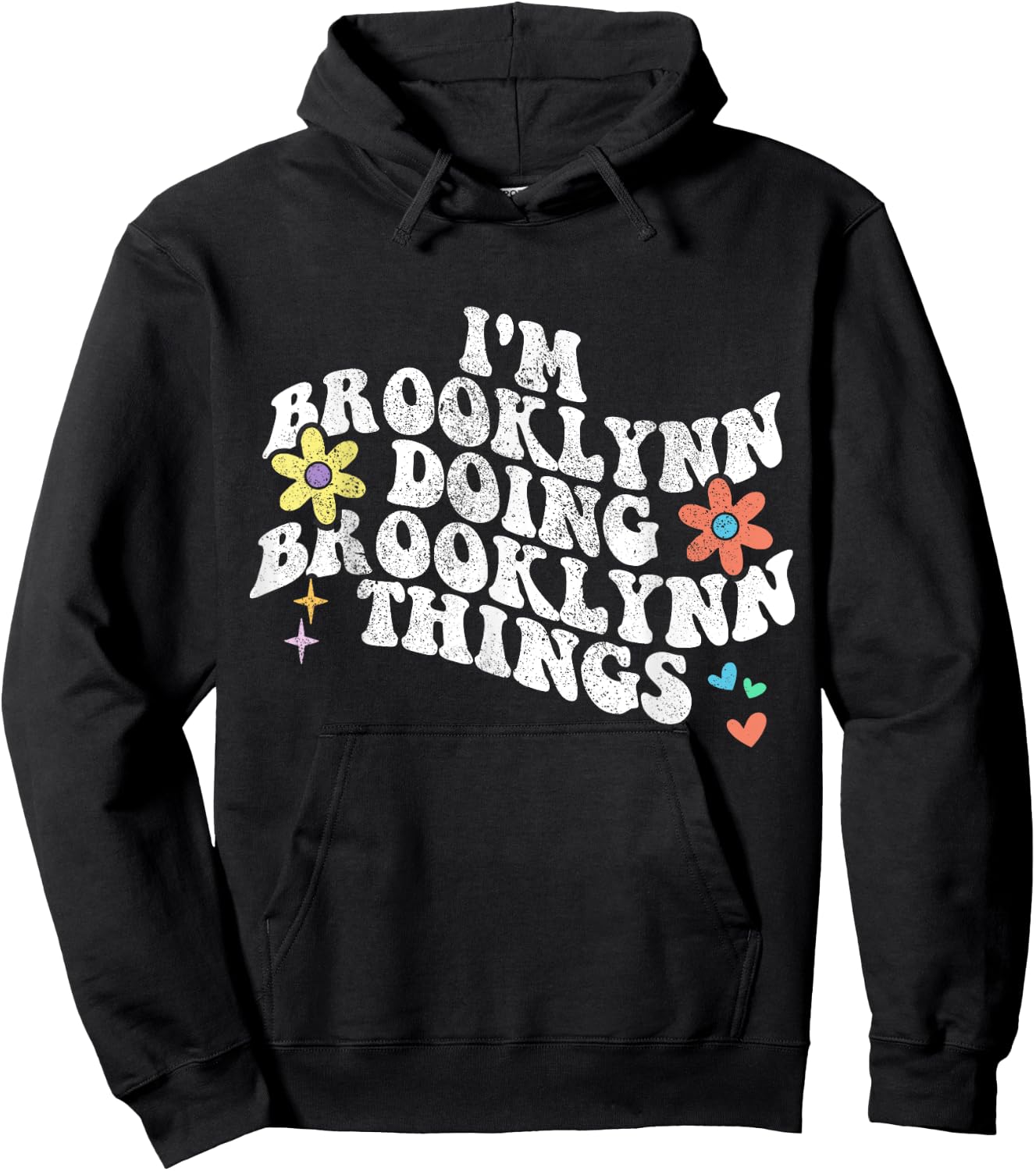 Retro Im BROOKLYNN Doing BROOKLYNN Things Funny Mother's Day Hoodie - Hoodie | Black