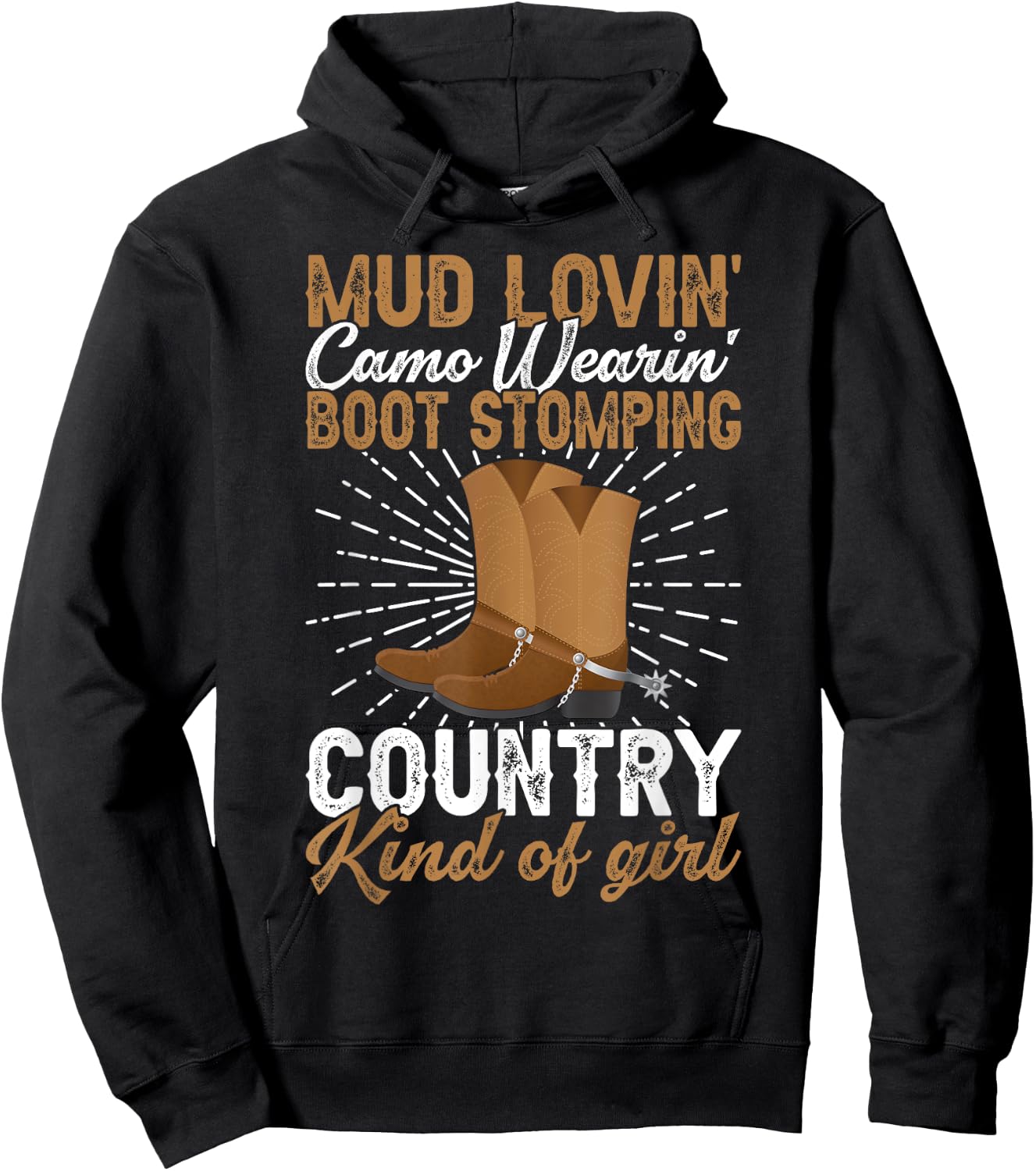 Mud Lovin Country Kind of Girl Country Life Country Girl Hoodie - Hoodie | Black