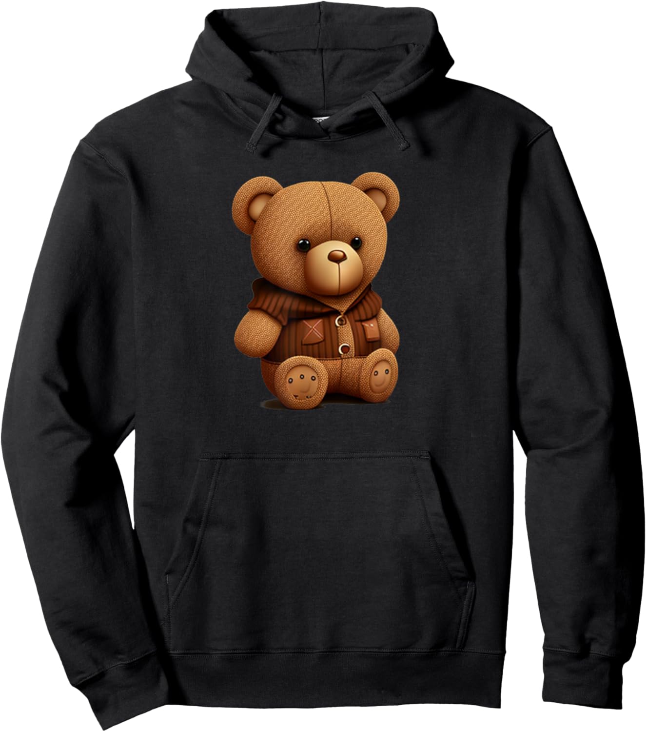 Funny Teddy Bear Hoodie - Hoodie | Black