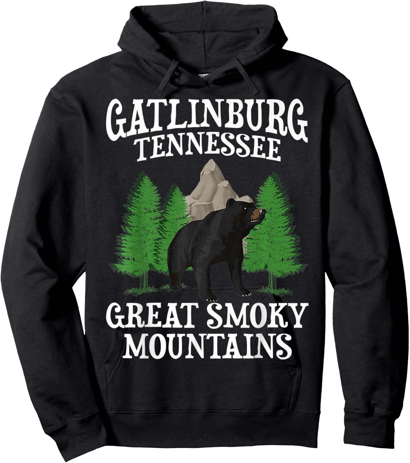 Great Smoky Mountains National Park Gatlinburg Tennessee USA Hoodie - Hoodie | Black