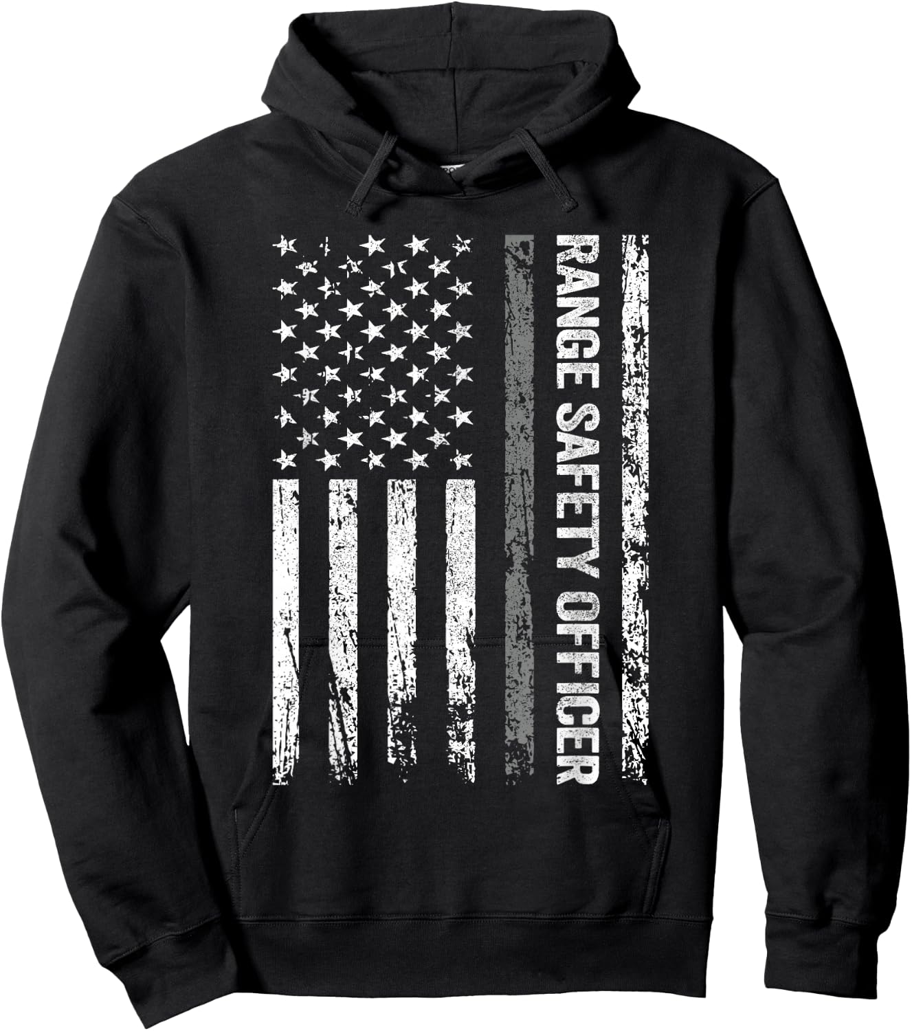 Range Safety Officer US Flag Hoodie - Hoodie | Black