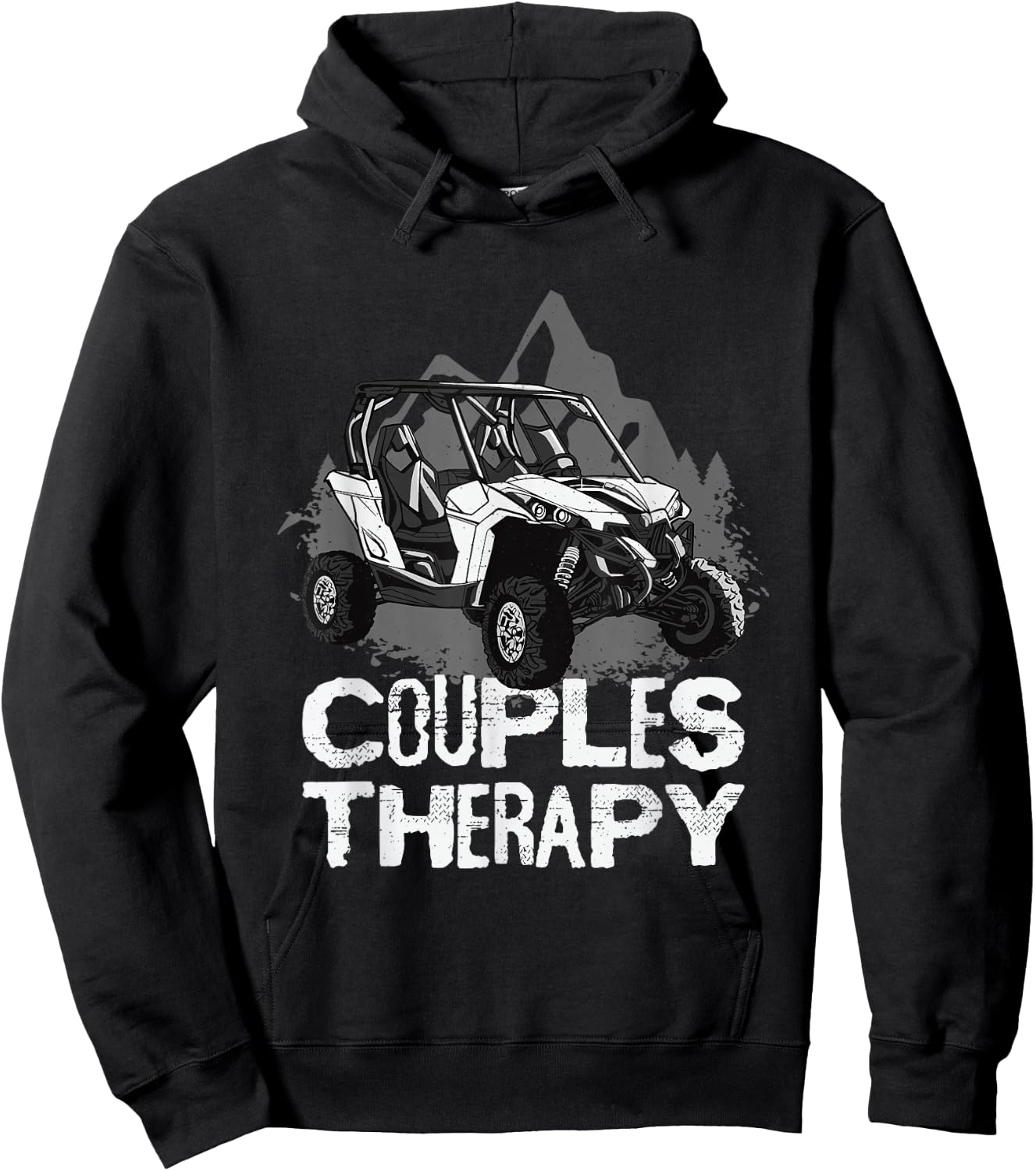 UTV Side By Side Couples Therapy Hoodie - Hoodie | Black
