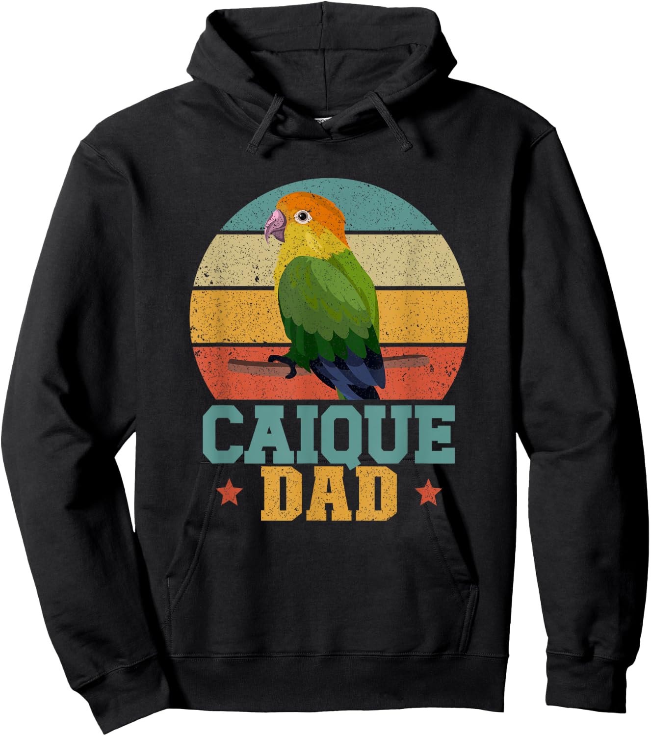 Caique Dad Caique Parrot Owner Caique Lover Hoodie - Hoodie | Black
