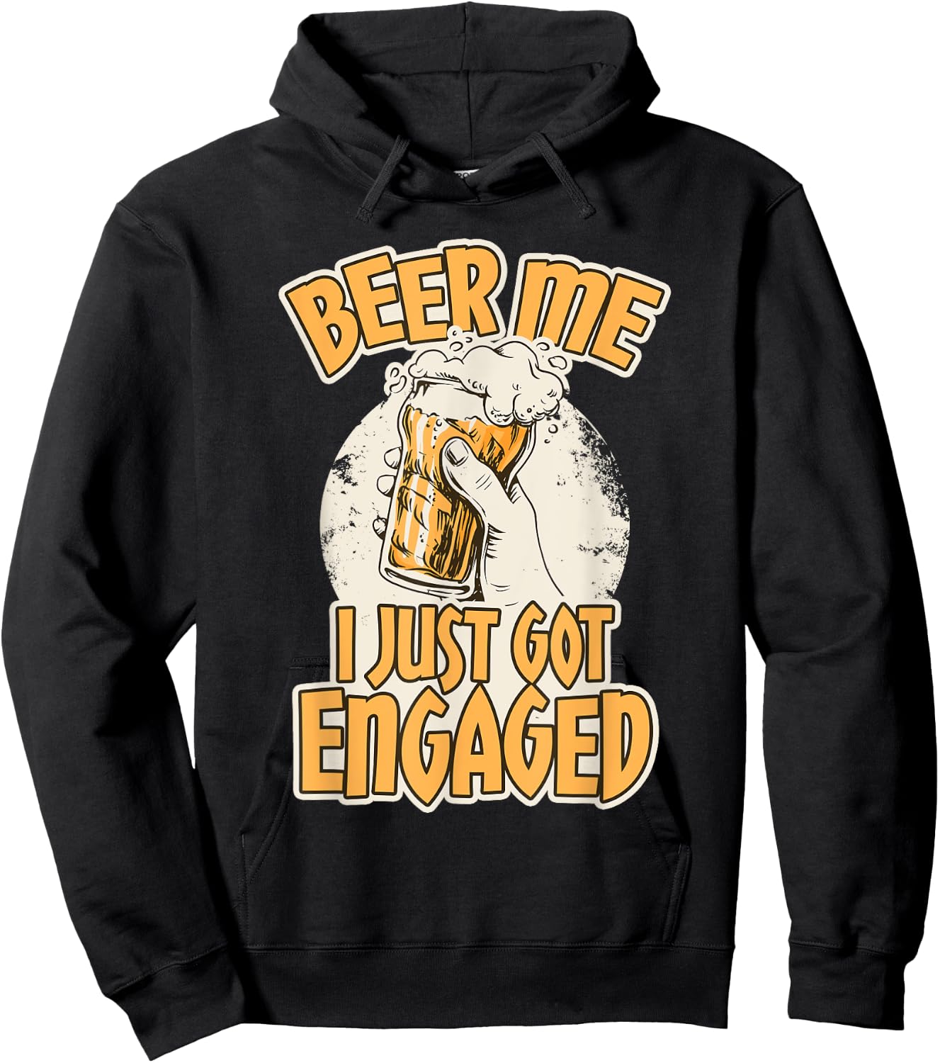 Beer I Just Got Engaged - Funny Engagement Gifts Hoodie - Hoodie | Black