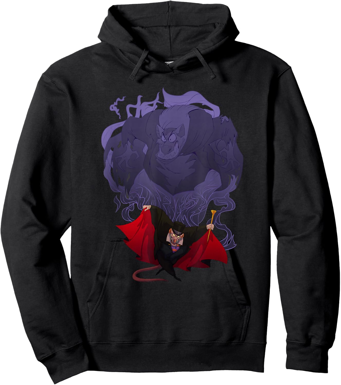 Disney The Great Mouse Detective Professor Ratigan Poster Hoodie - Hoodie | Black