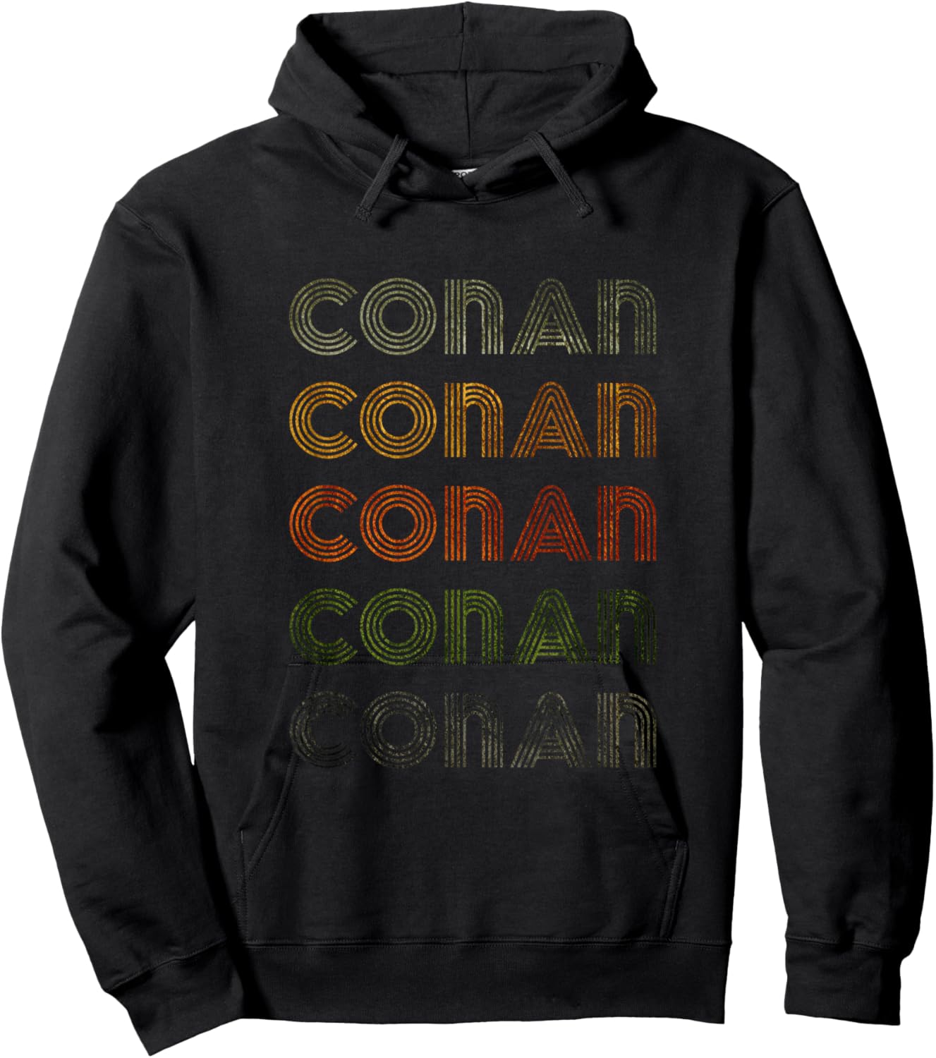 Love Heart Conan Grunge Vintage Style Black Conan Hoodie - Hoodie | Black