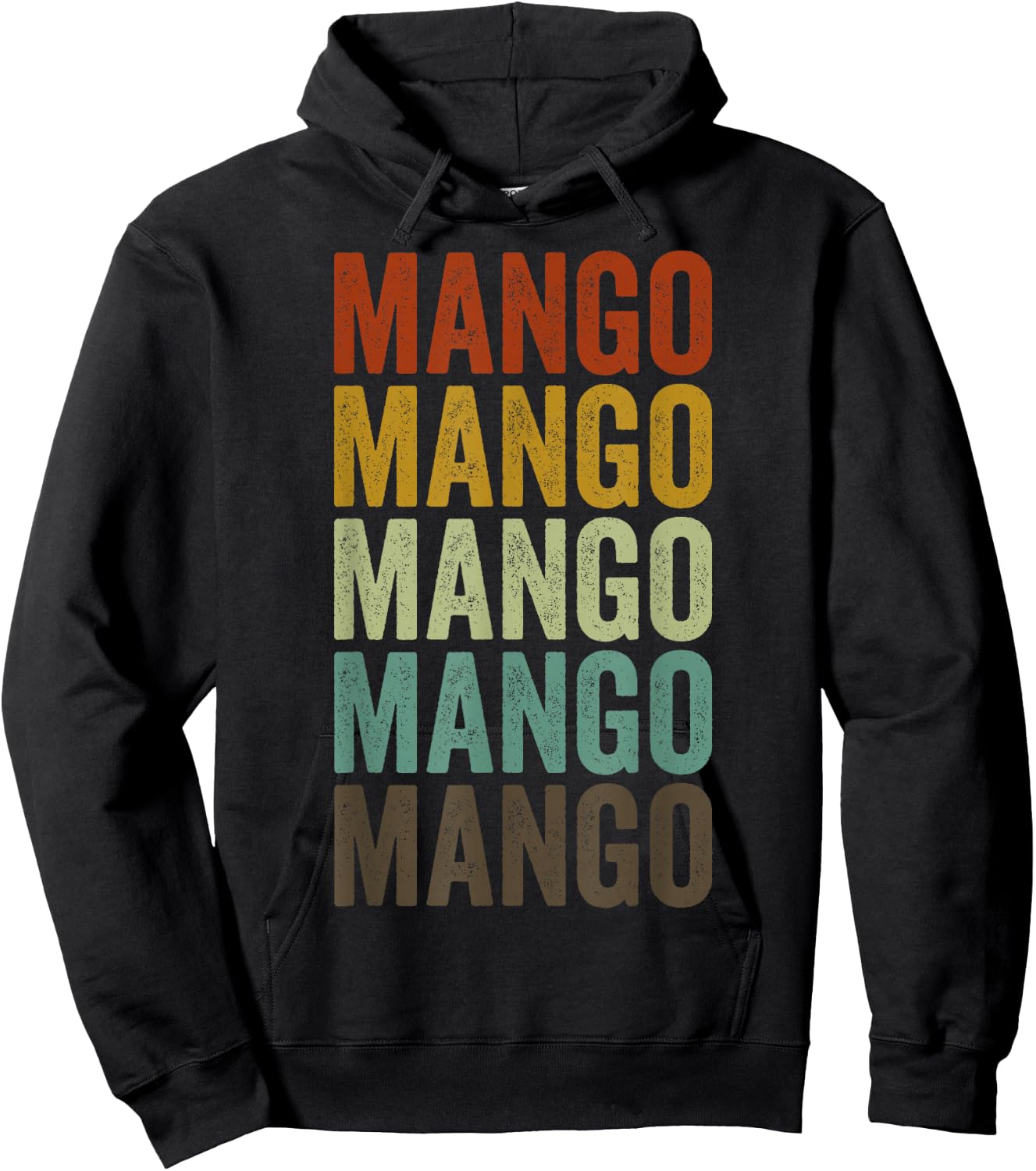 Mango City Retro Hoodie - Hoodie | Black