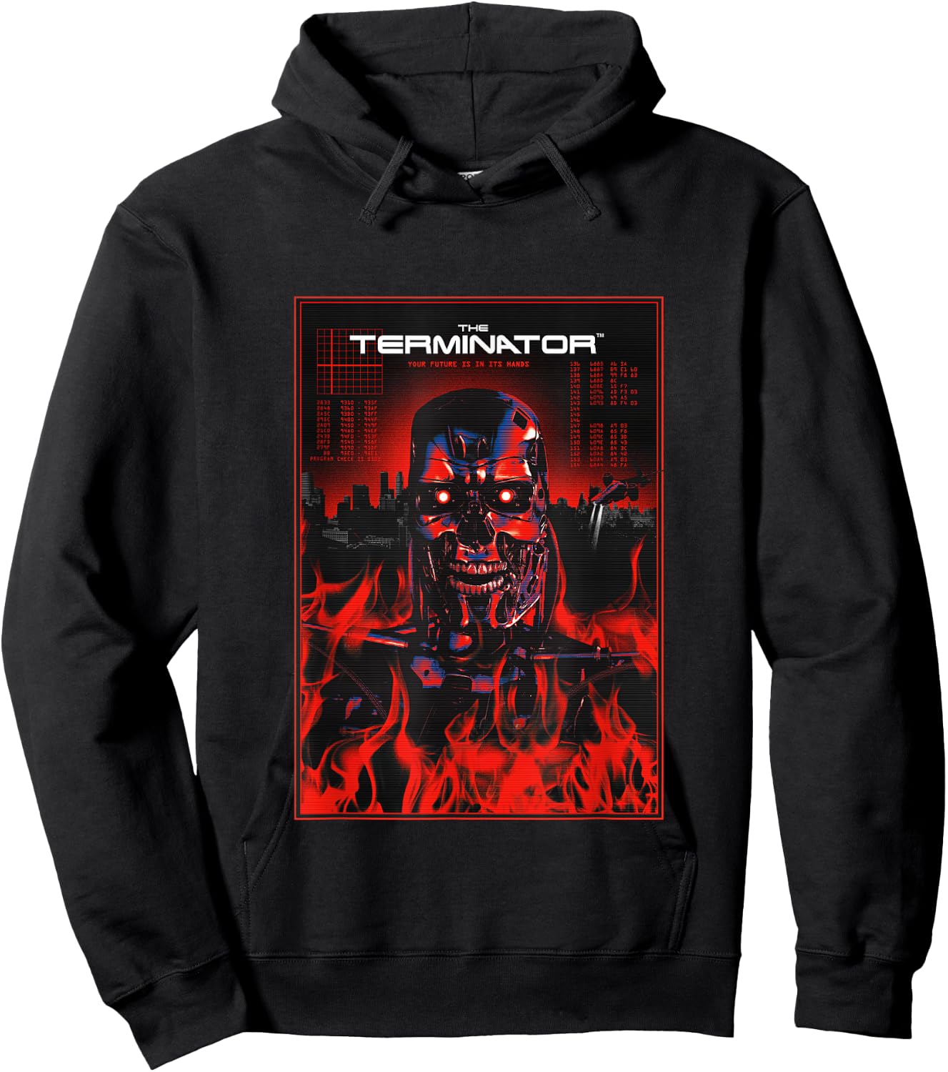 Terminator Your Future is in It's Hands Endoskeleton Hoodie - Hoodie | Black