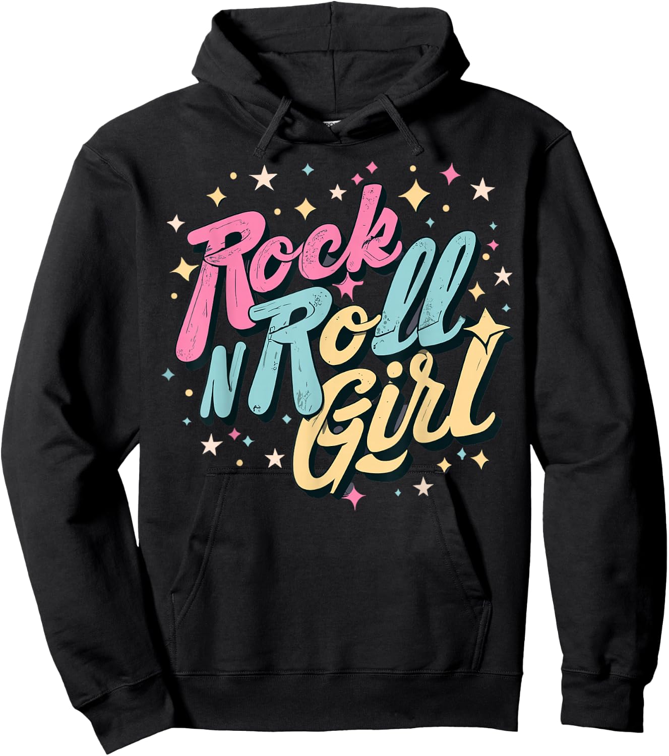 Rock N Roll Girl Purple Darla Hoodie - Hoodie | Black