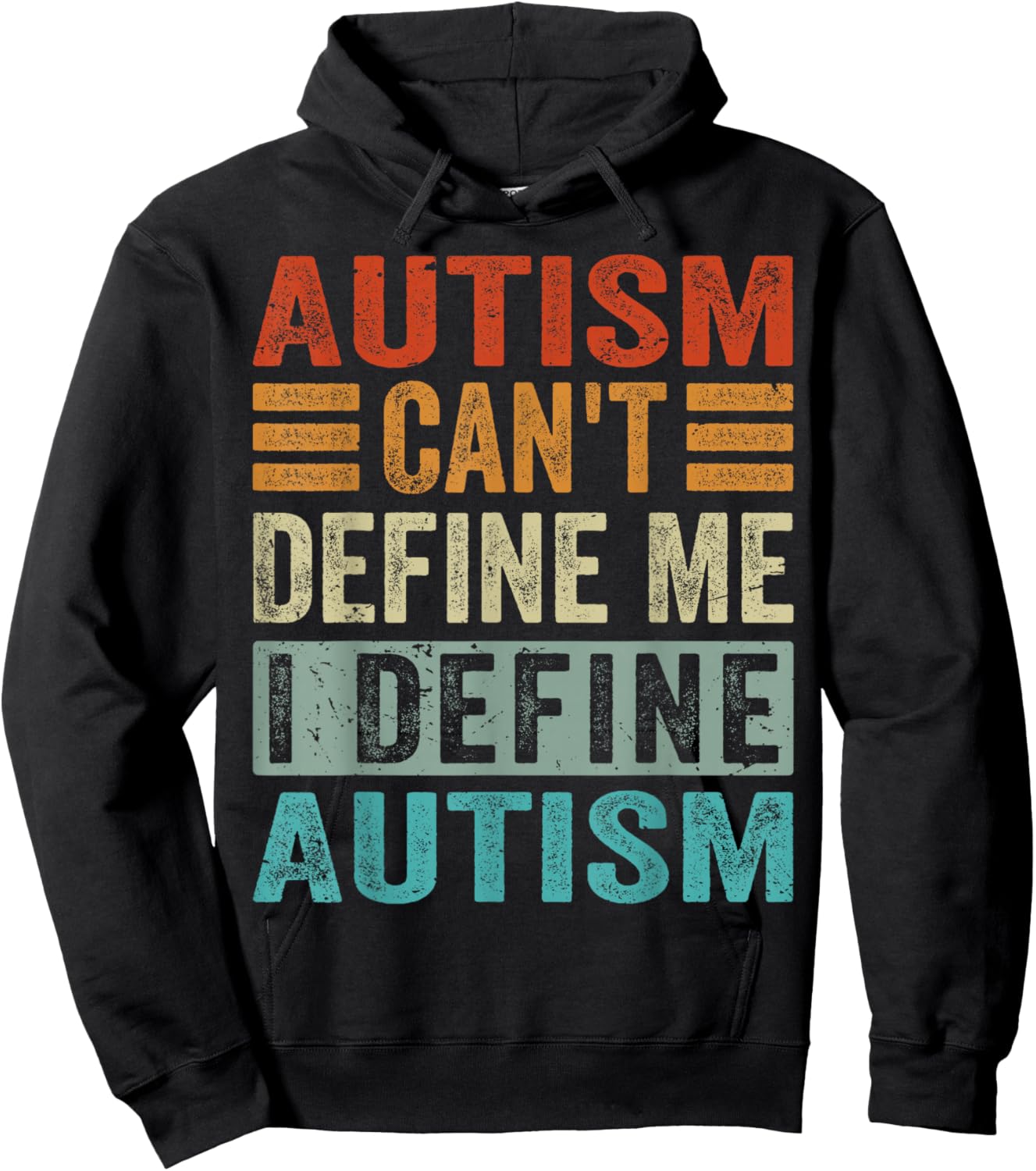 Autism Can't Define Me I Define Autism - Awareness Hoodie - Hoodie | Black