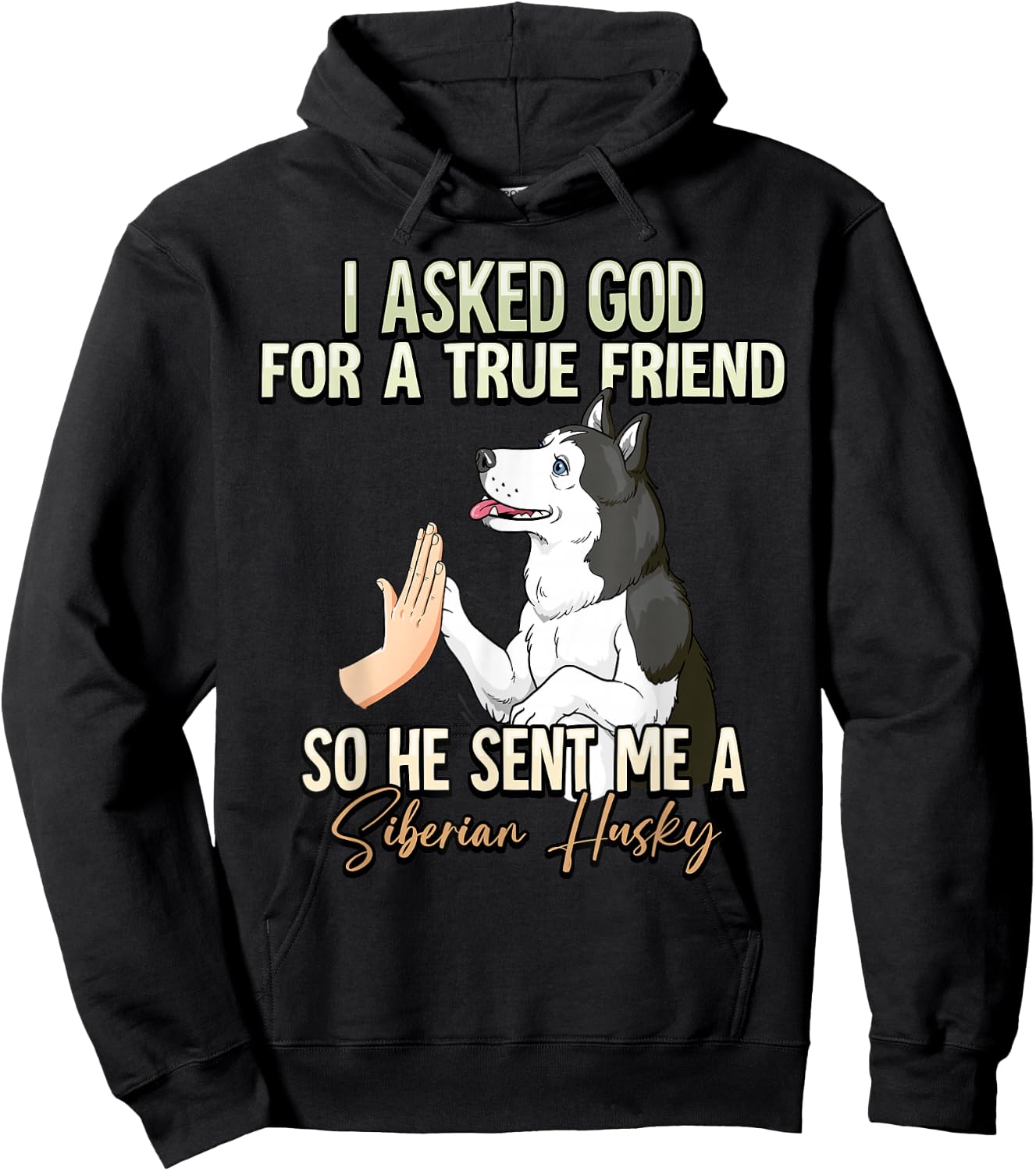 Siberian Husky Hoodie - Hoodie | Black