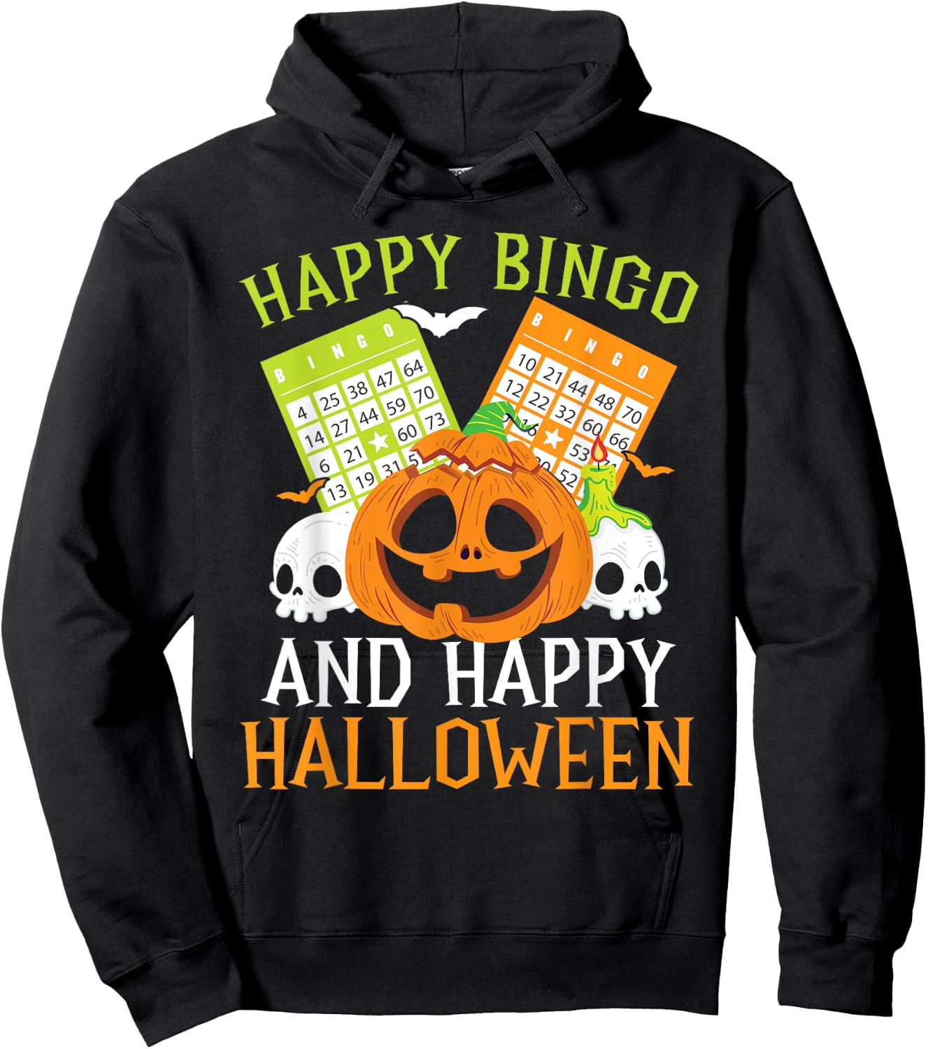 Bingo Halloween Trick Or Treat Bingo Player Bingo Caller Hoodie - Hoodie | Black