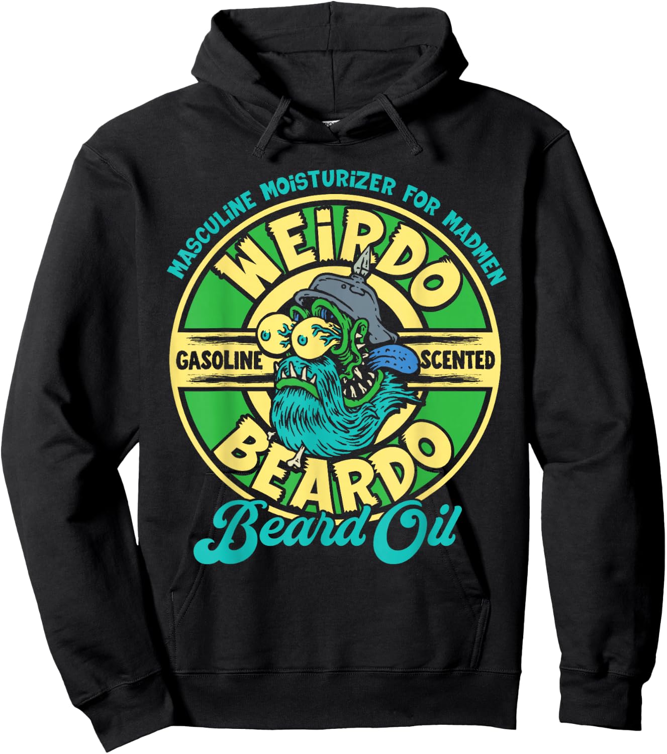 Monster Weirdo Beardo Gas Scented Beard Oil Hoodie - Hoodie | Black