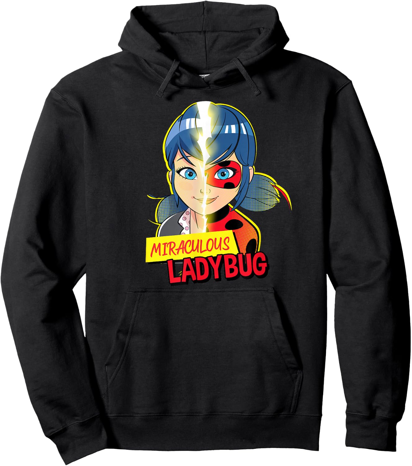 Miraculous Collection Ladybug Marinette Transformation Hoodie - Hoodie | Black