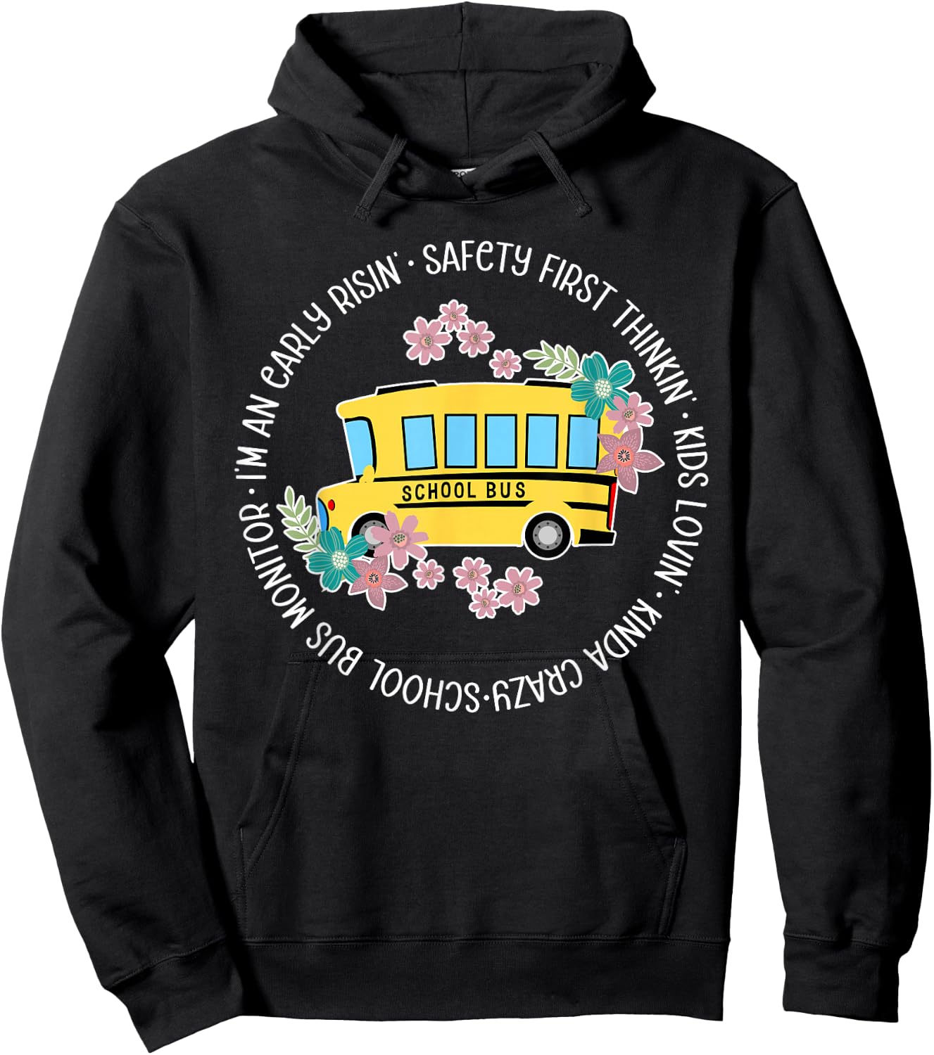 School Bus Monitor Appreciation Bus Monitor Hoodie - Hoodie | Black
