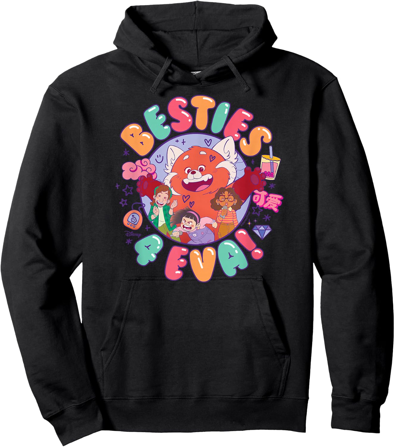 Turning Red - Besties 4 Eva Hoodie - Hoodie | Black