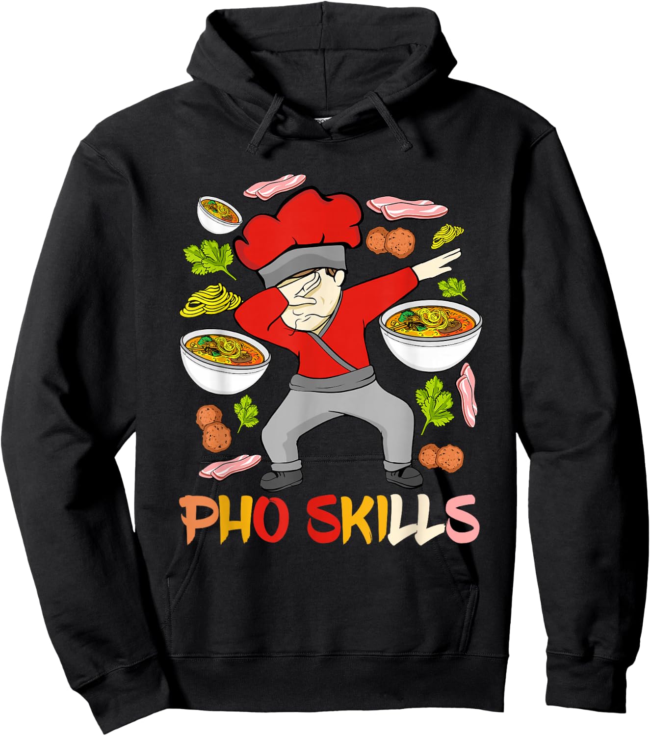 Vietnamese Pho Chef Noodle Pho Soup Vietnam Pho Hoodie - Hoodie | Black