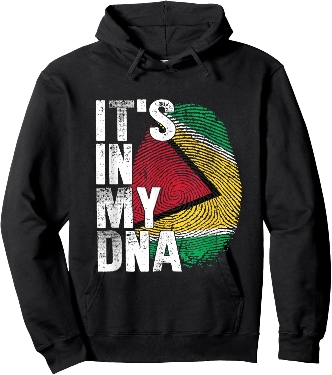 IT'S IN MY DNA Guyana Flag Pride National Country Roots Hoodie - Hoodie | Black