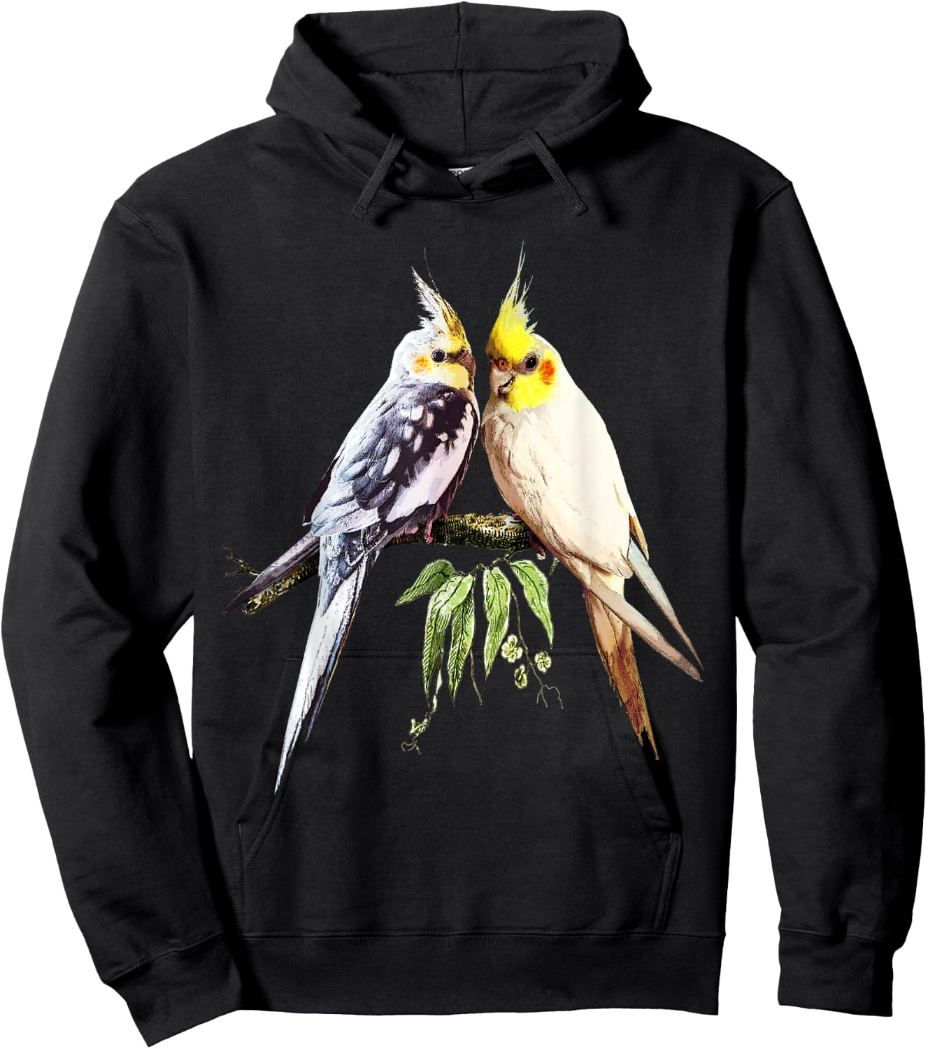 Love Cockatiel Women Parrot for pet Bird Lovers Cockatiel Hoodie - Hoodie | Black