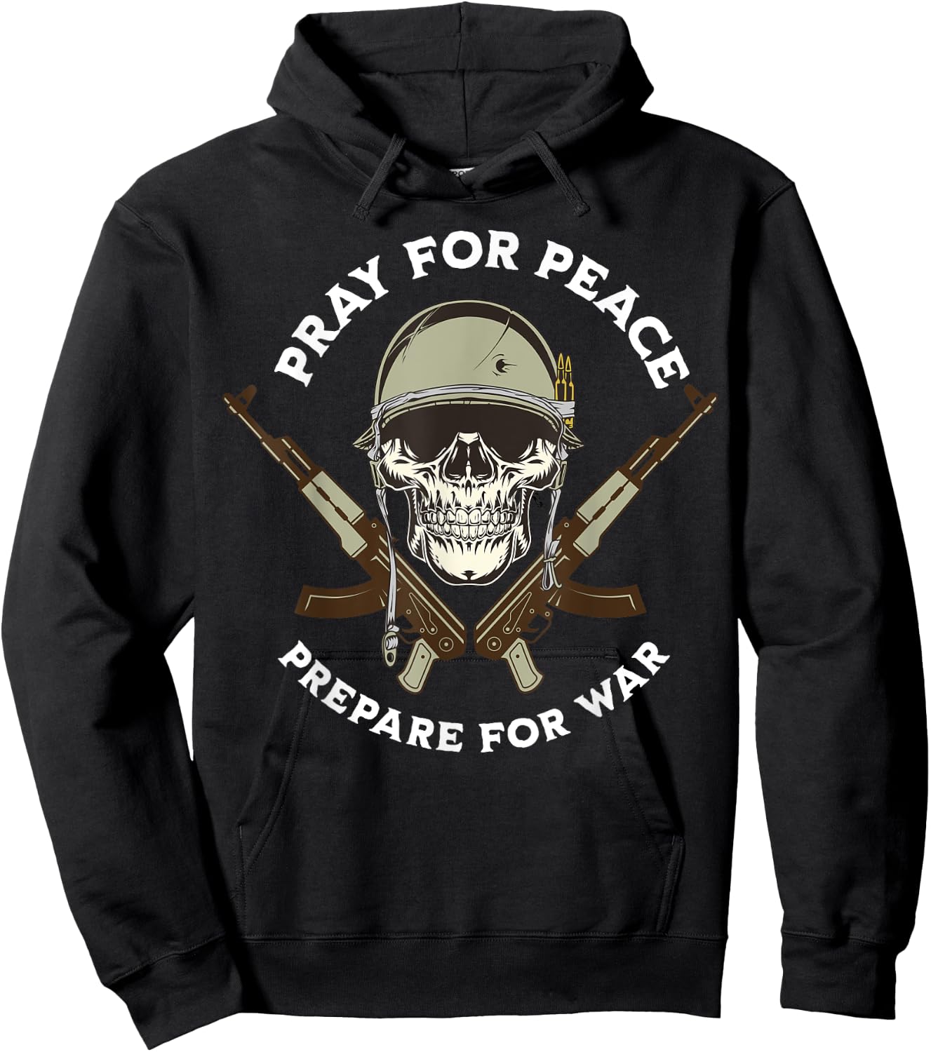 Pray for peace prepare for dad father Hoodie - Hoodie | Black