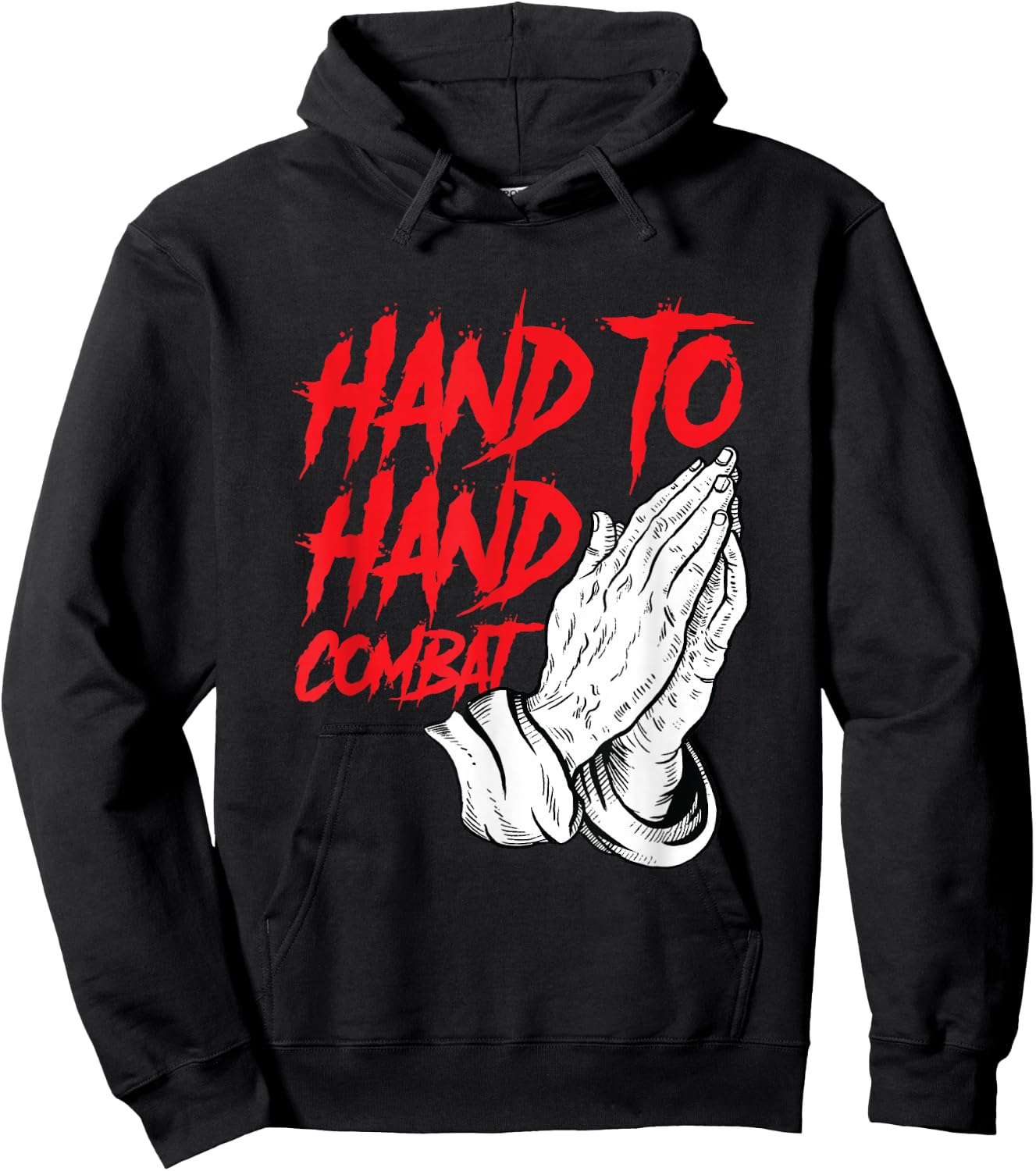 Praying Hands Christian Hand To Hand Combat Hoodie - Hoodie | Black