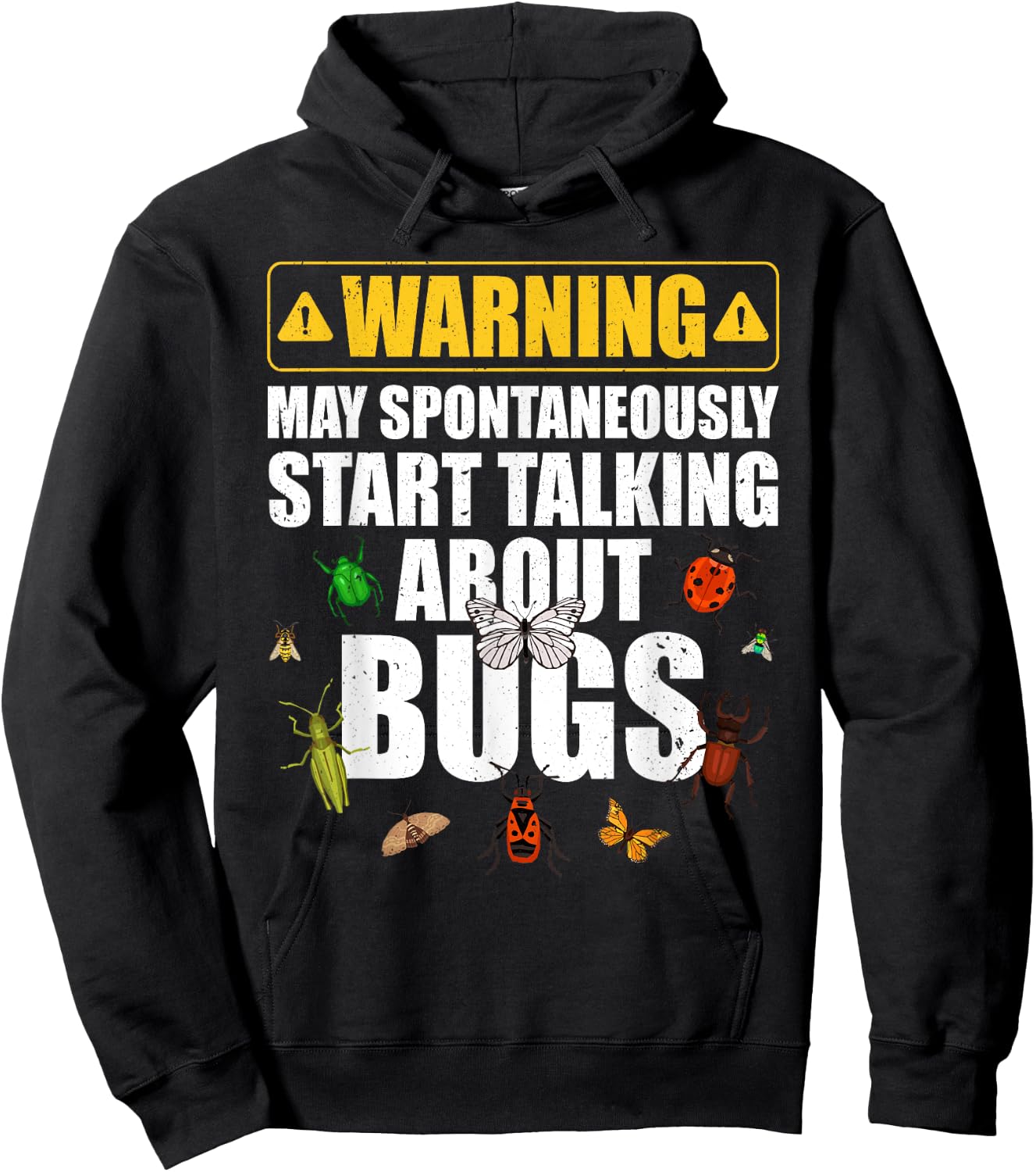 Cool Bug Women Insect Lady Bug Lover Moth Entomology Hoodie - Hoodie | Black