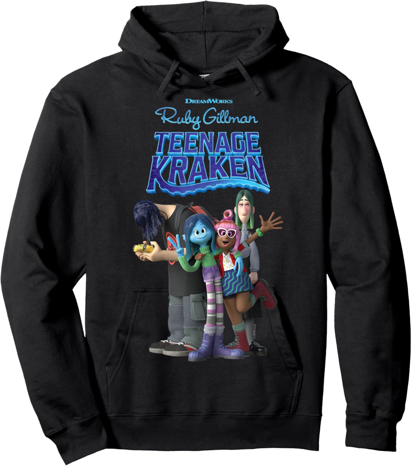 DreamWorks Ruby Gillman, Teenage Kraken Friends Hoodie - Hoodie | Black