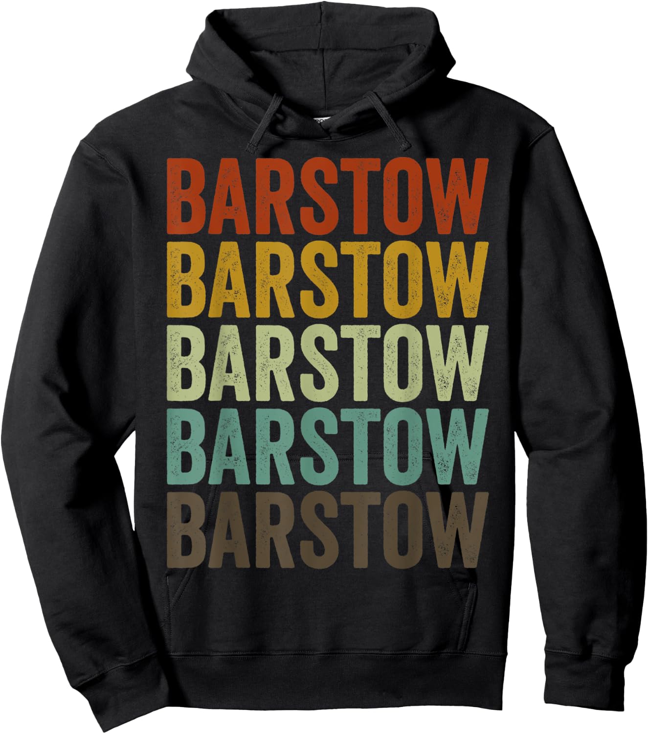 Barstow City Retro Hoodie - Hoodie | Black