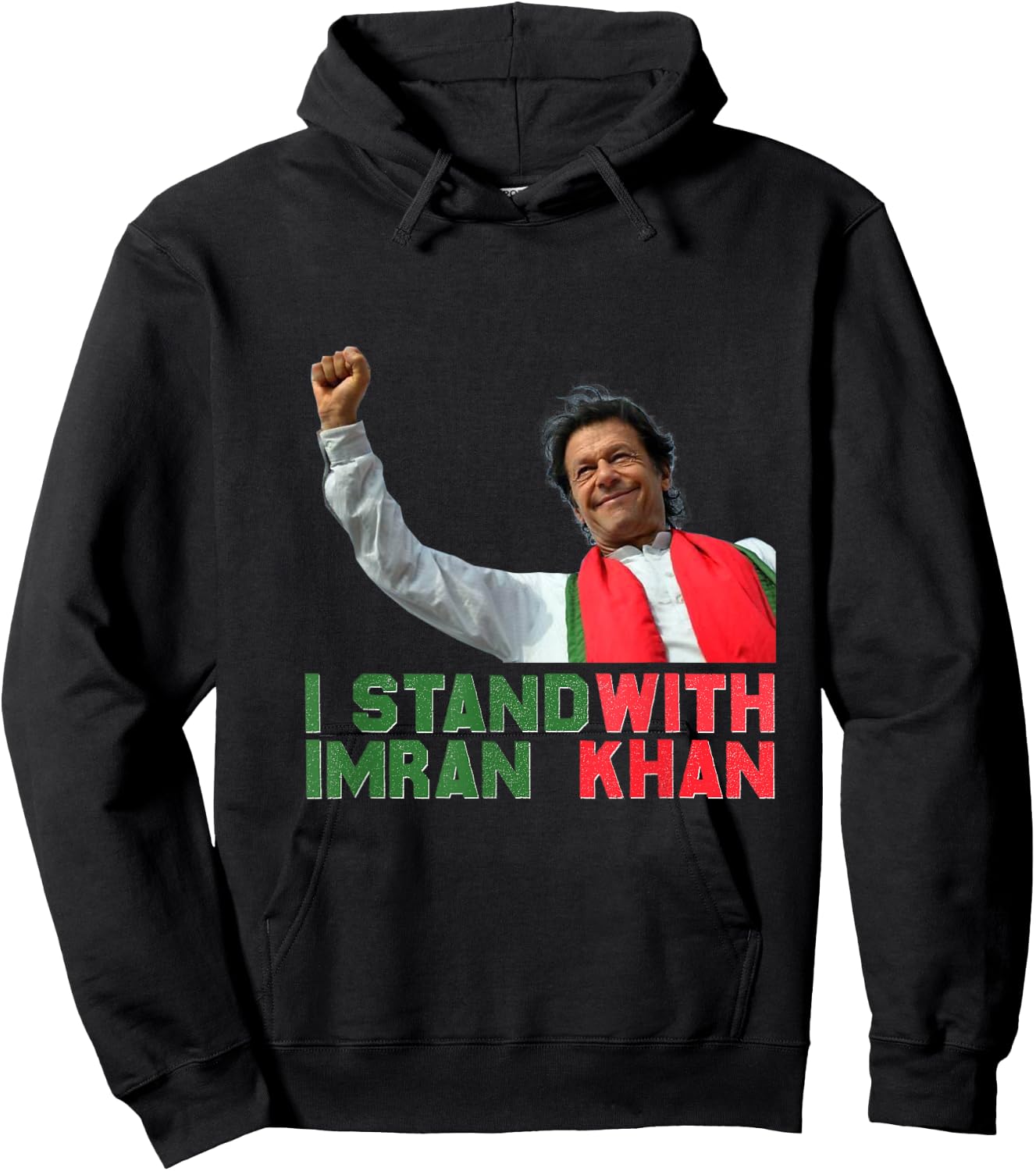 Imran Khan PTI Party Pakistan Support Freedom Hoodie - Hoodie | Black