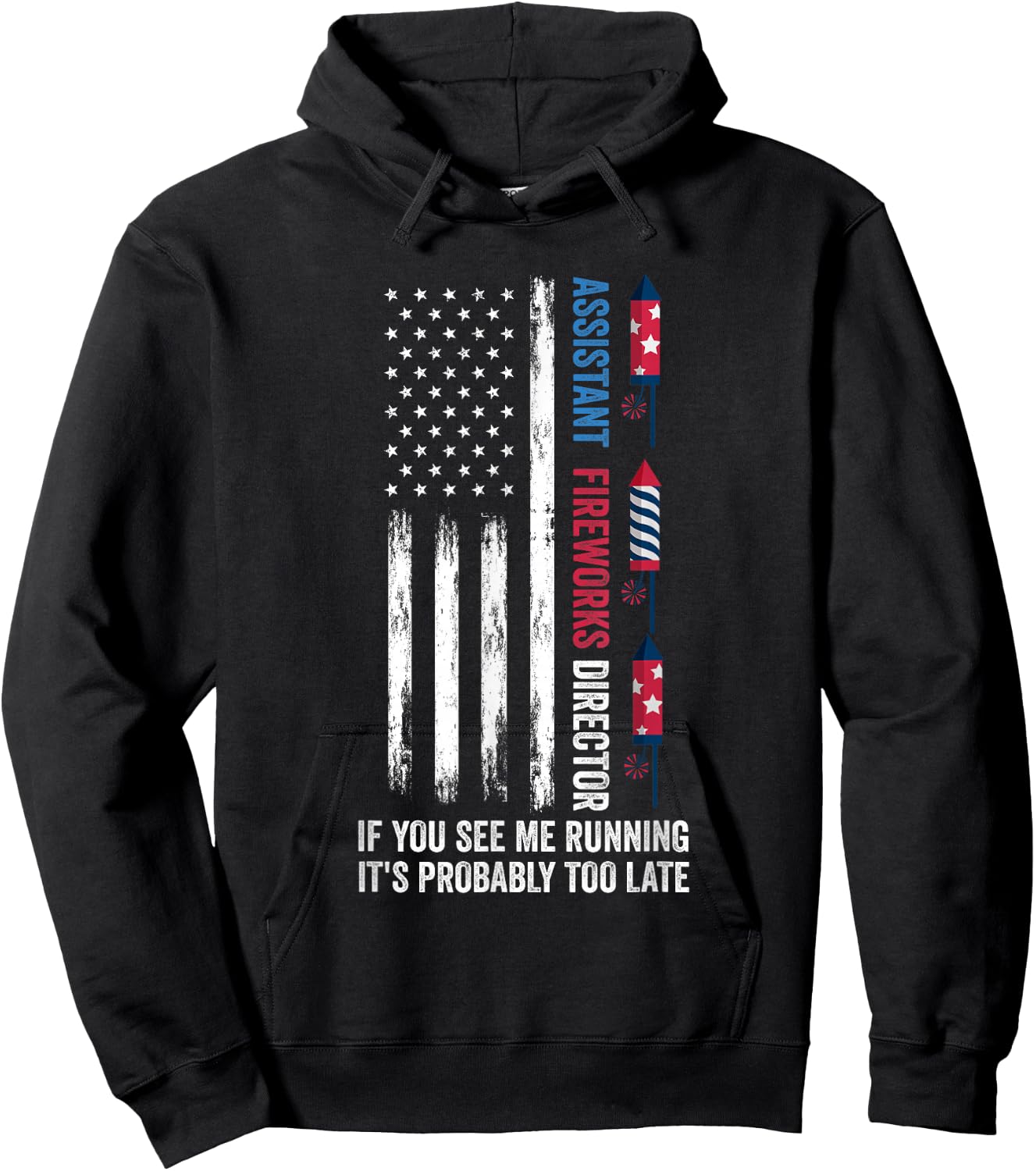 Assistant Fireworks Director 4th of July Hoodie - Hoodie | Black