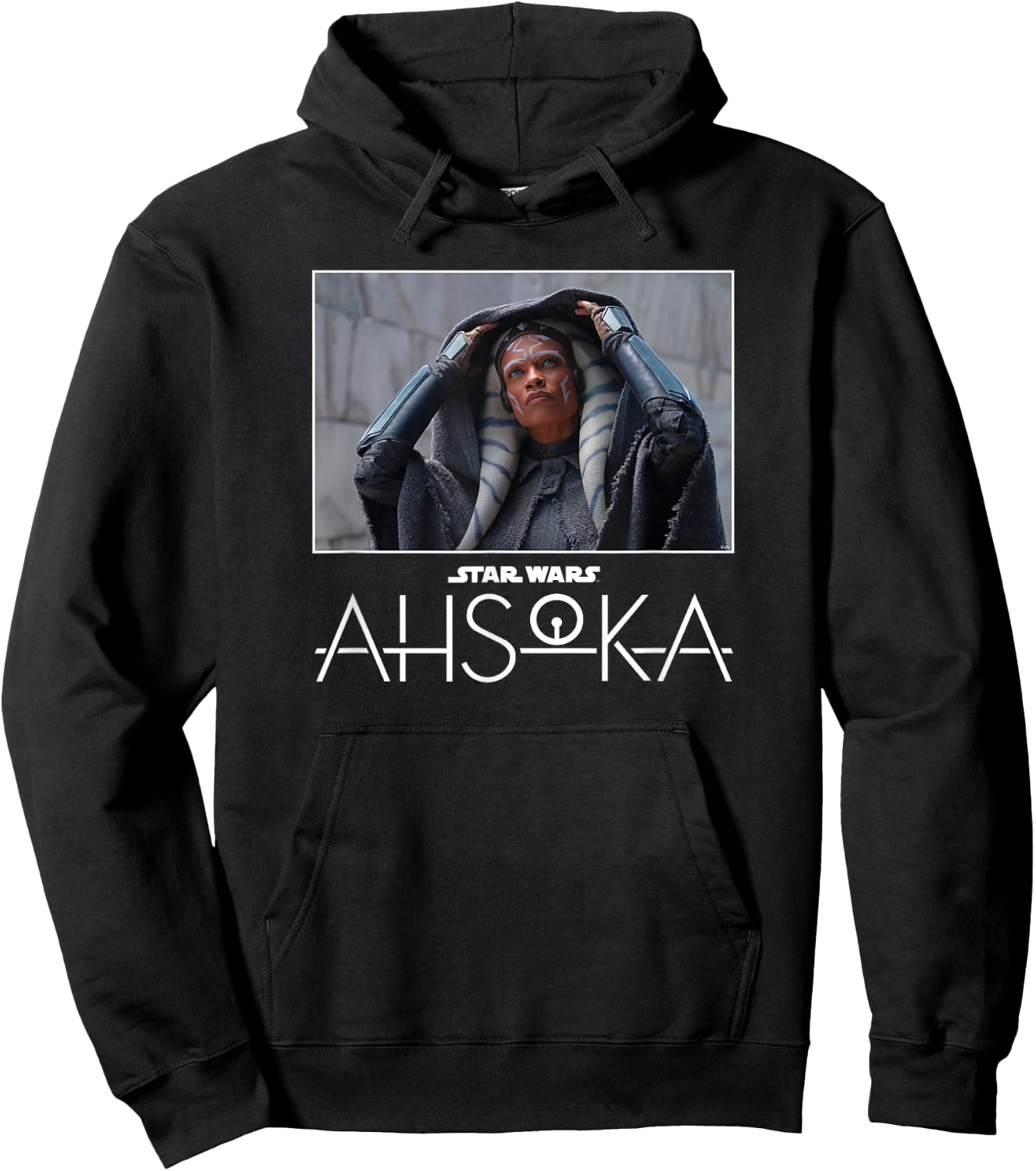 Star Wars Ahsoka Part One Iconic Image Removing Hood & Logo Hoodie - Hoodie | Black