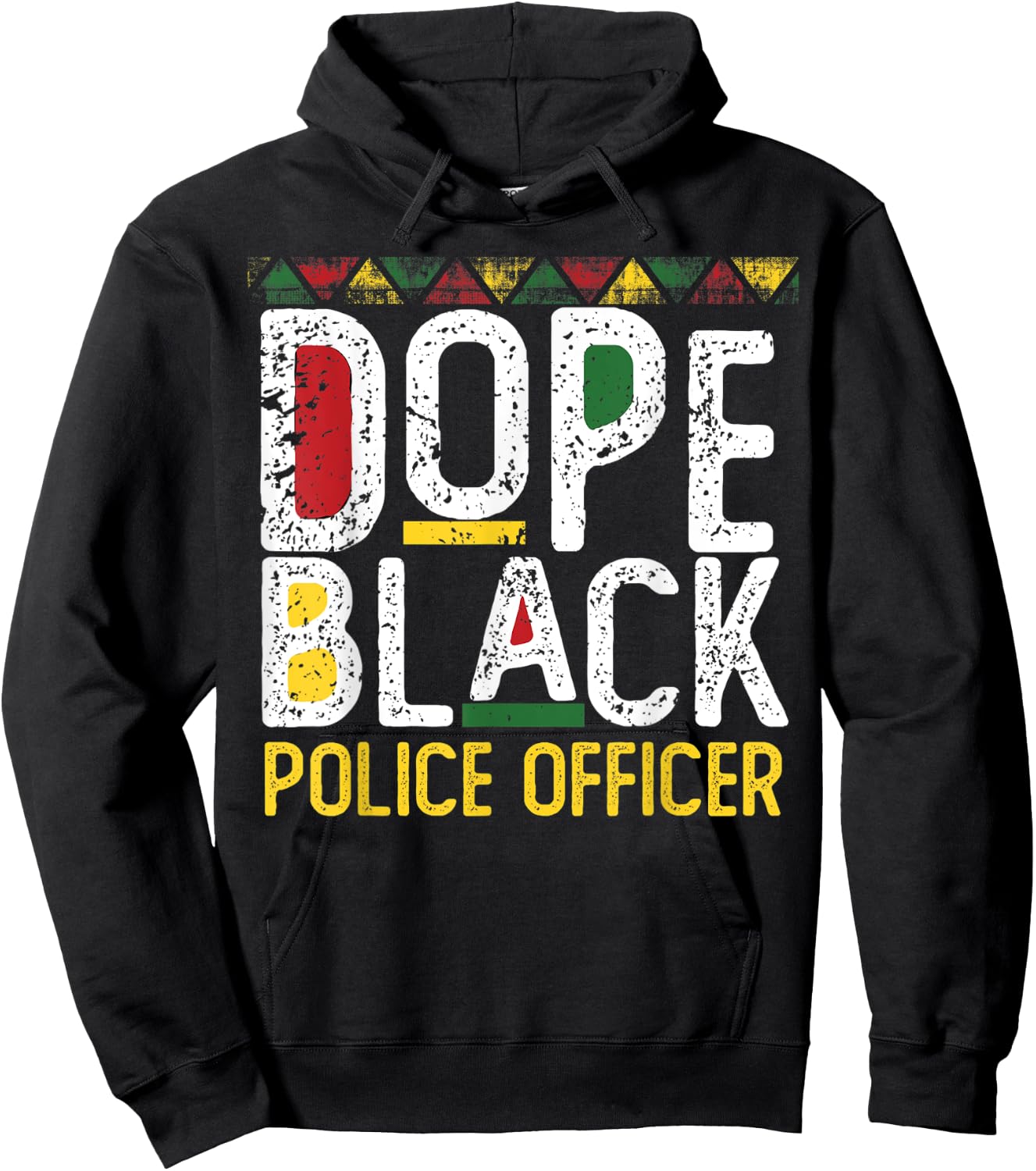 Dope Black Police Officer Black History Month Hoodie - Hoodie | Black