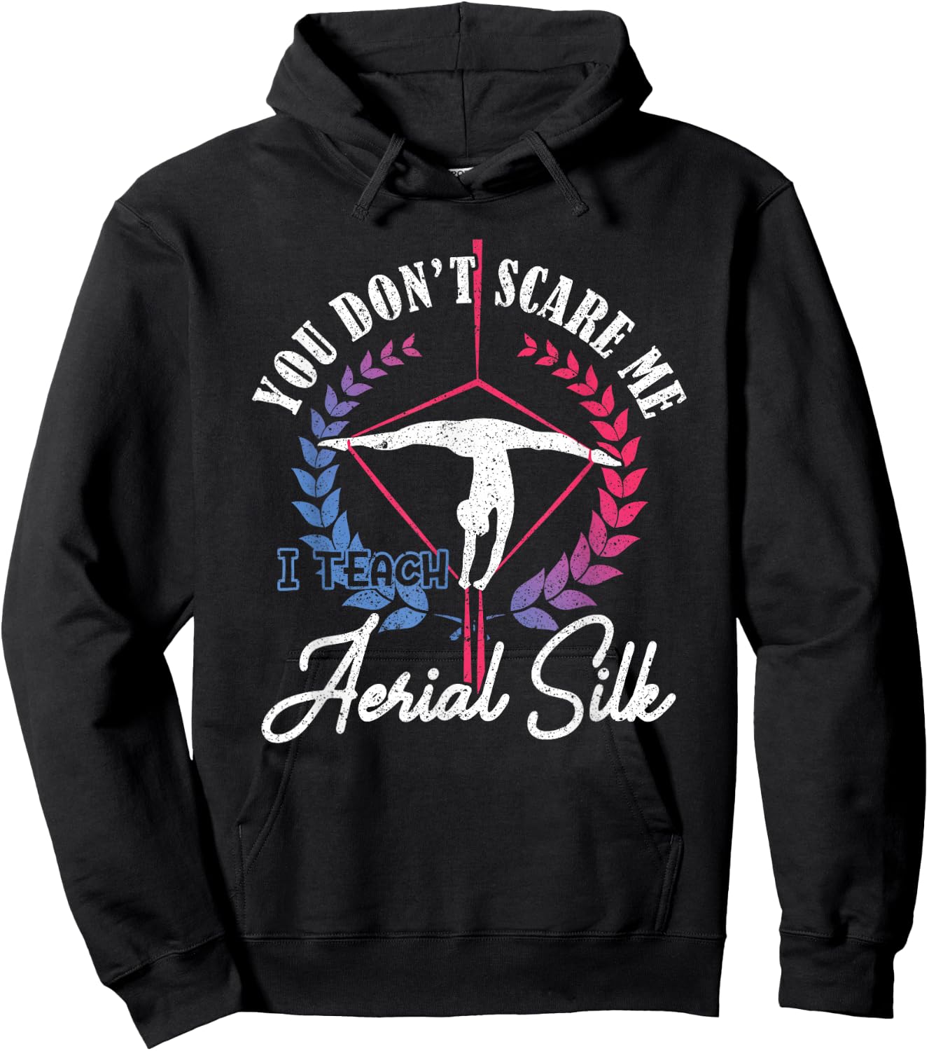 Aerial Silk Teacher Cloth Acrobatics Aerial Silk Hoodie - Hoodie | Black