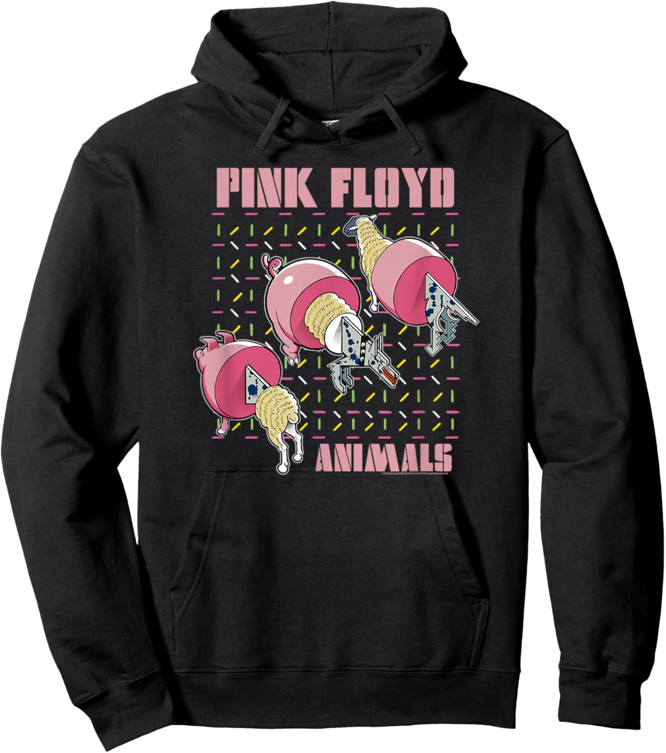 Pink Floyd Animals 2018 Remix Pig Wolf Sheep Hoodie - Hoodie | Black
