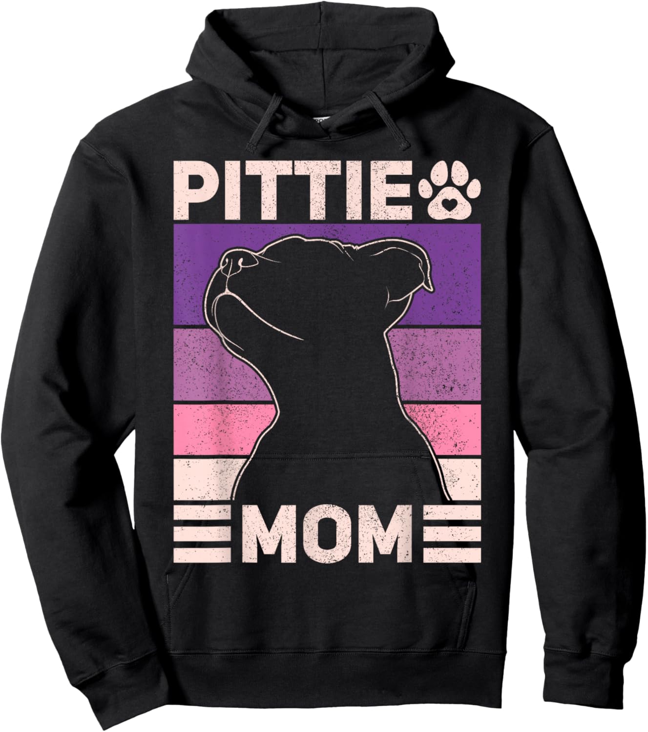 Pittie Mom Pitbull Mom Dog Owner Women Mothers Day Pit Bull Hoodie - Hoodie | Black