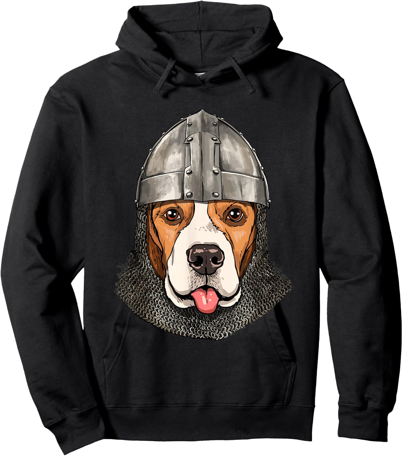 Beagle Medieval Knight Templar Pet Puppy Beagle Dog Lover Hoodie - Hoodie | Black
