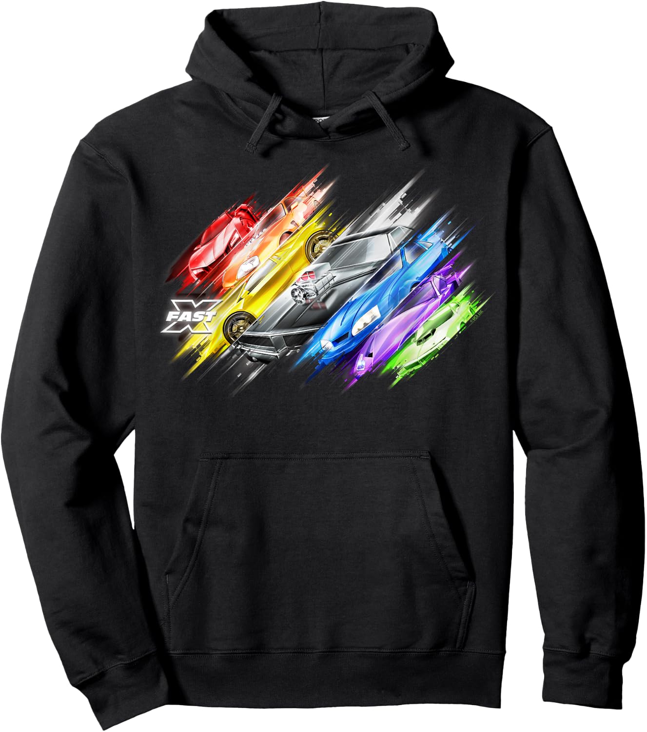 Fast X Multicolor Car Hoodie - Hoodie | Black