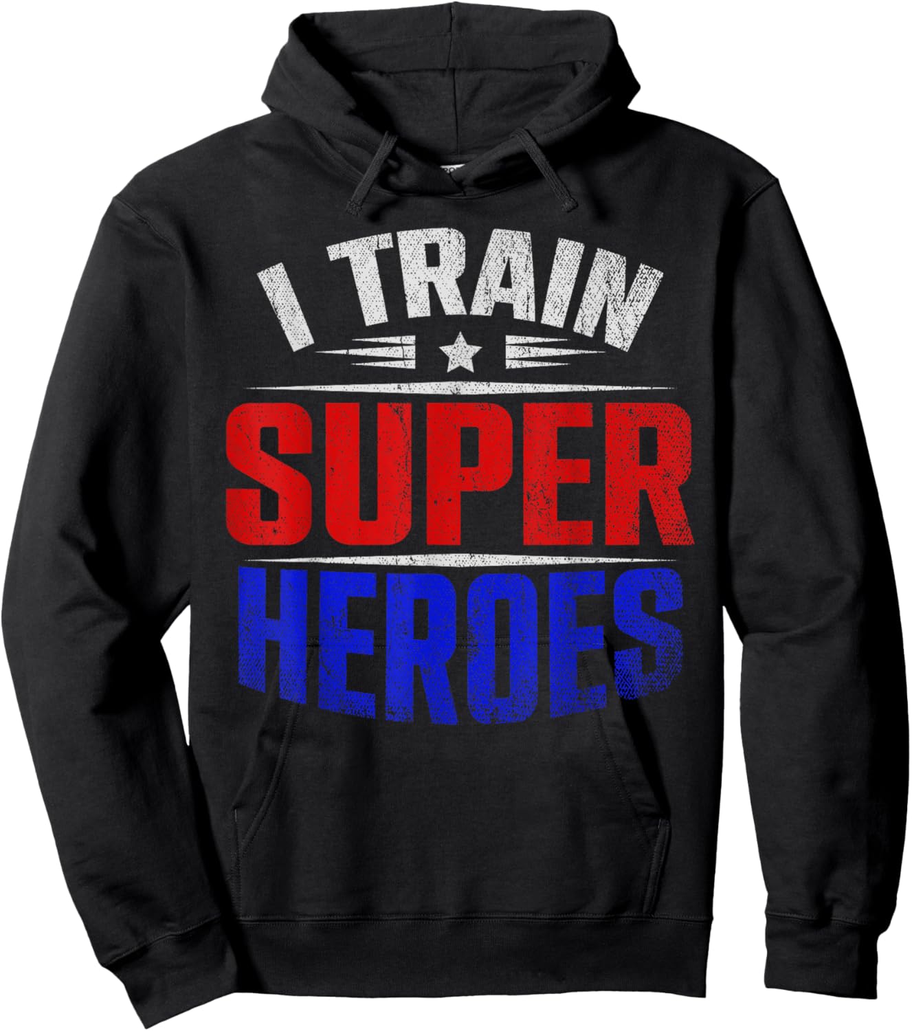I Train Super Heroes Teacher Strength Training Fitness School Women Hoodie - Hoodie | Black
