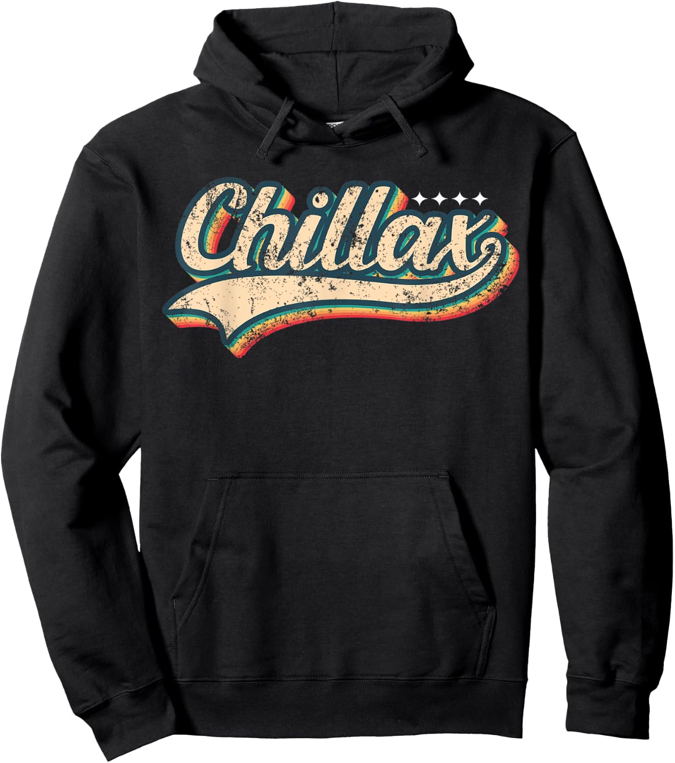 Chillax Shirt Vintage Look Slang 70s Costume Or 80s Costume Hoodie - Hoodie | Black