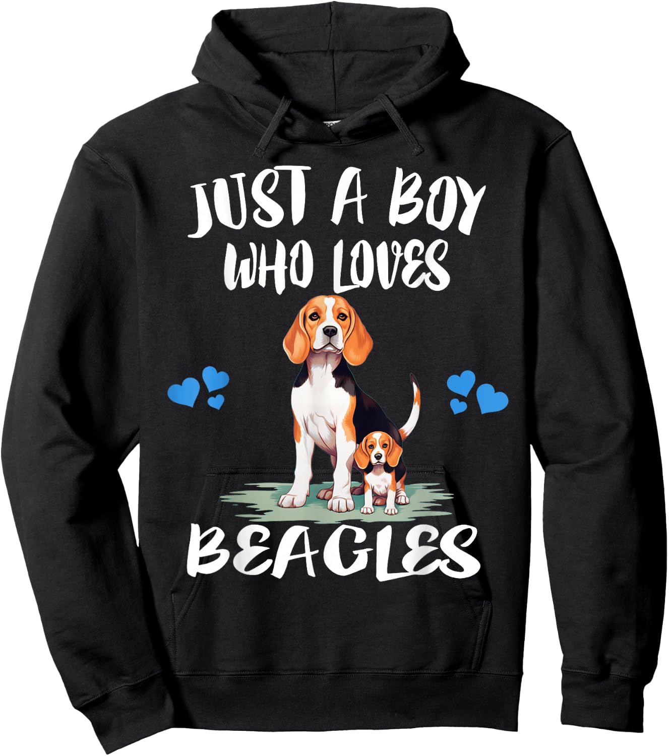 Just A Boy Who Loves Beagles Dog Hoodie - Hoodie | Black