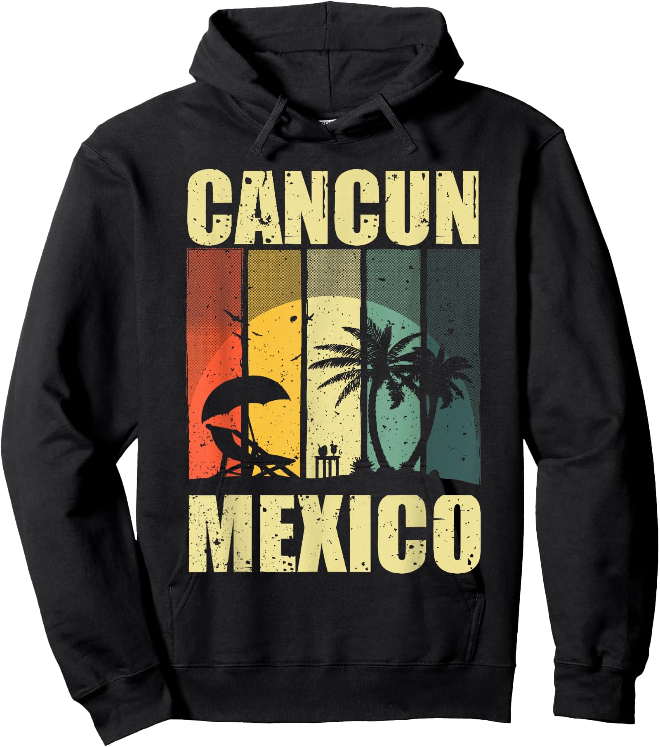 Funny Cancun Mexico Design Women Mexican Beach Lover Hoodie - Hoodie | Black